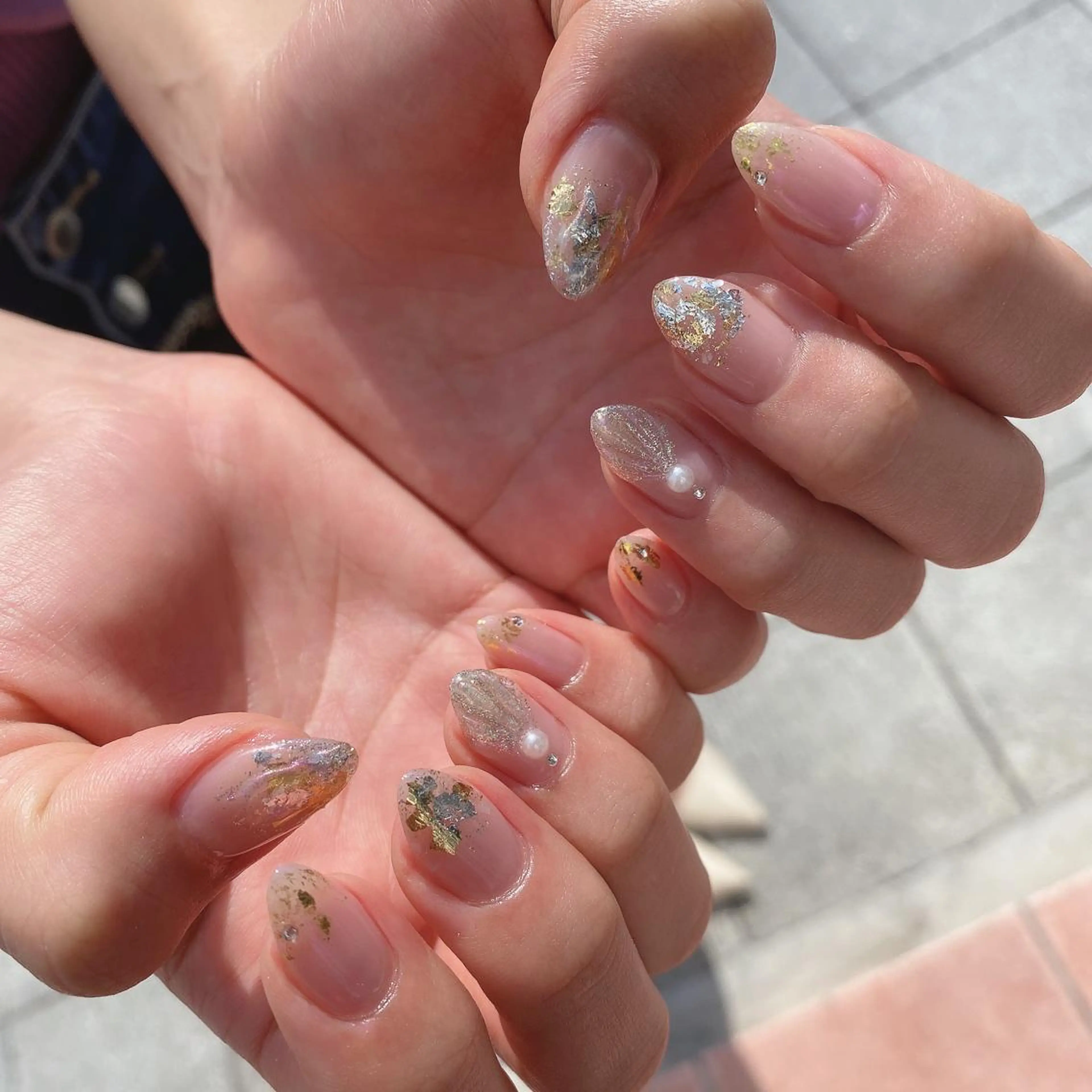 ネイル キラキラネイル ラメ(グリッター) ハンドネイル Air's nailのネイルデザイン