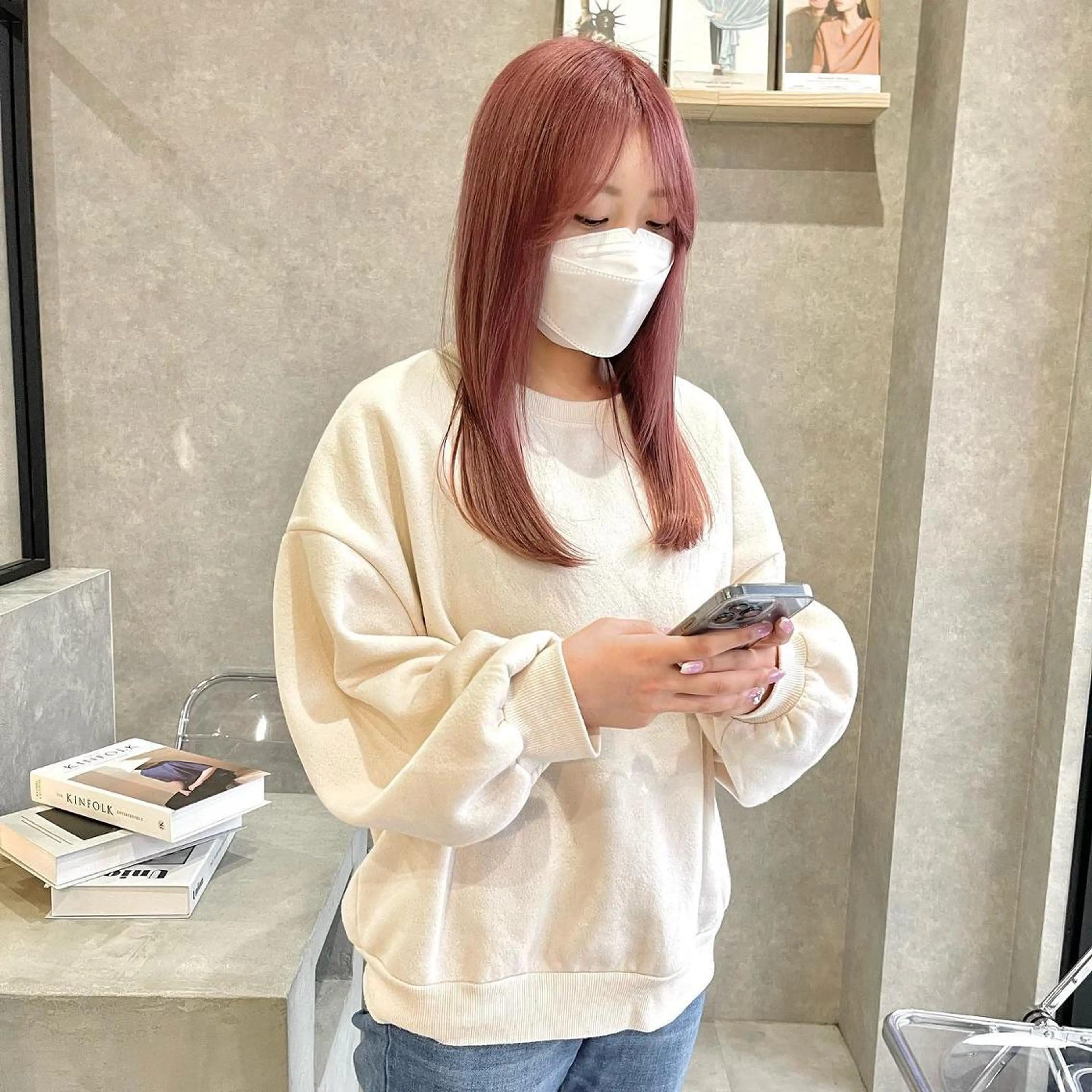 ミディアム 一ノ瀬 暁のヘアスタイル