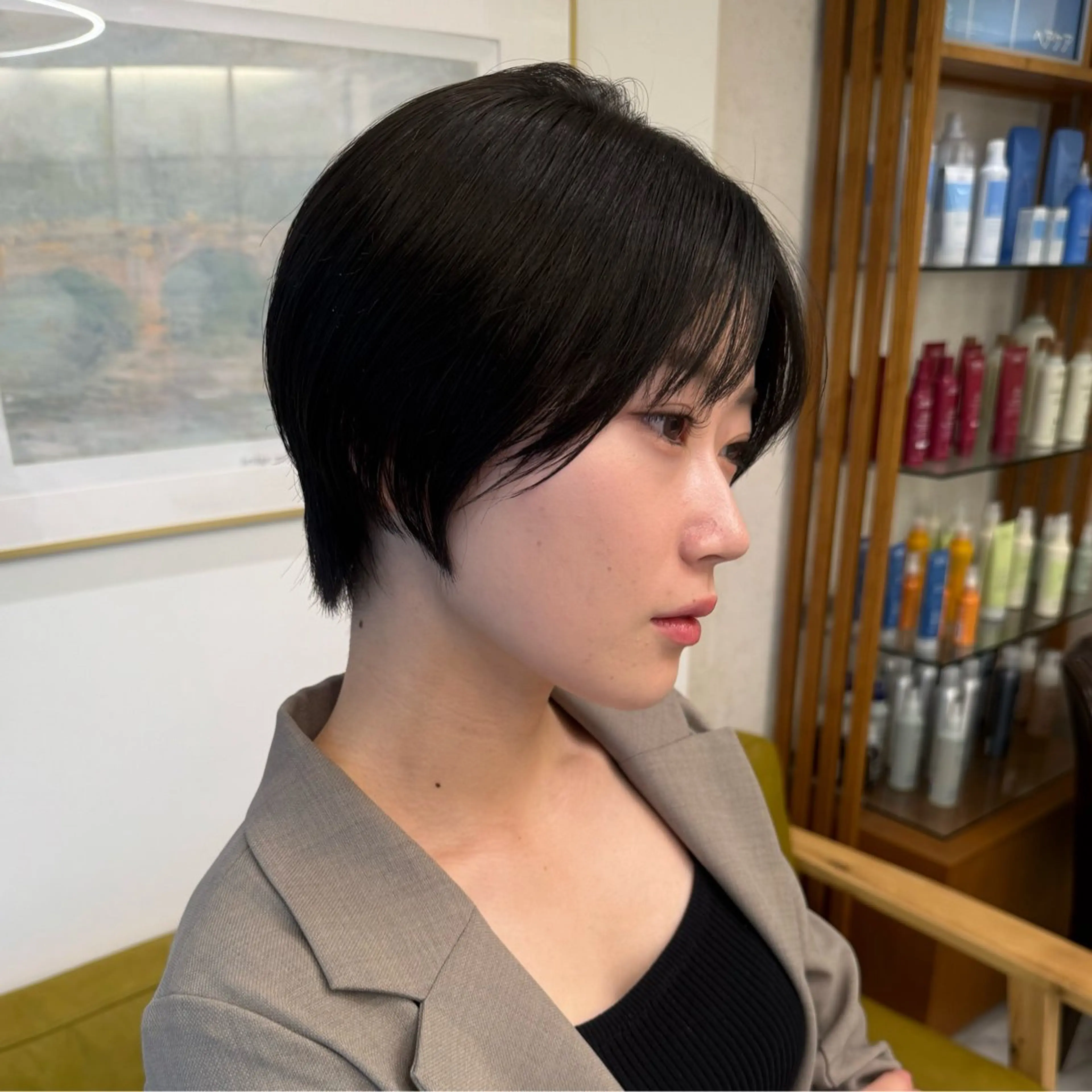 ショート 【ショート/ボブ 丸みショート】深萱のヘアスタイル