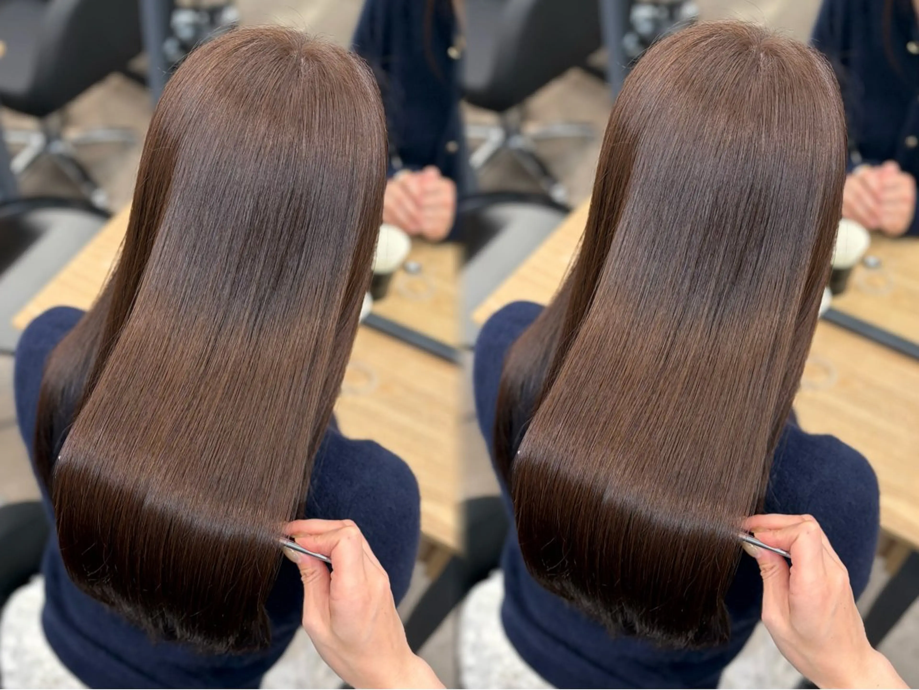 ロング カット ヘアカラー 🫧艶髪レイヤー/韓 国ボブ💎石川遥💎のヘアスタイル