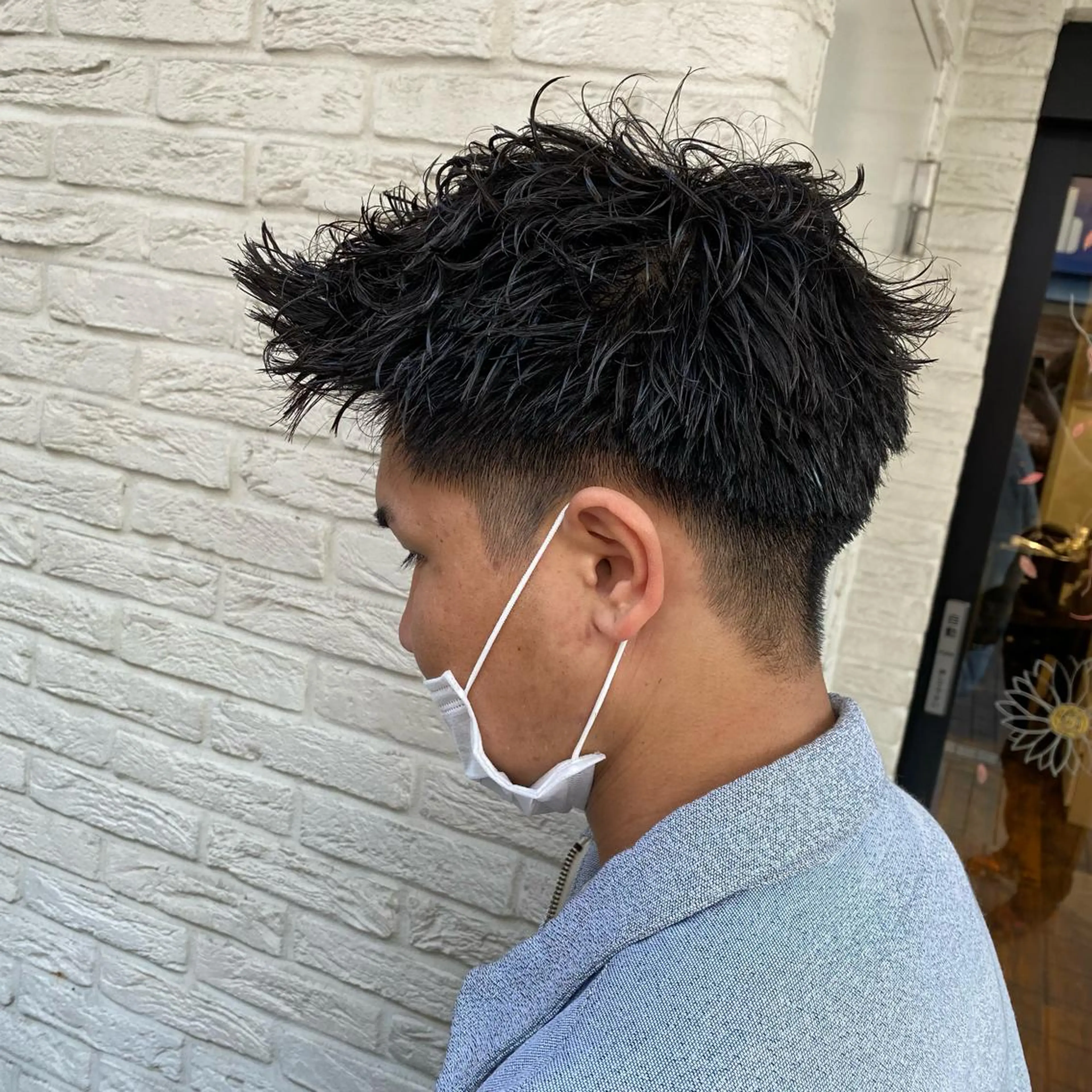 ショート パーマ メンズ カット ミモリ ユウタのヘアスタイル