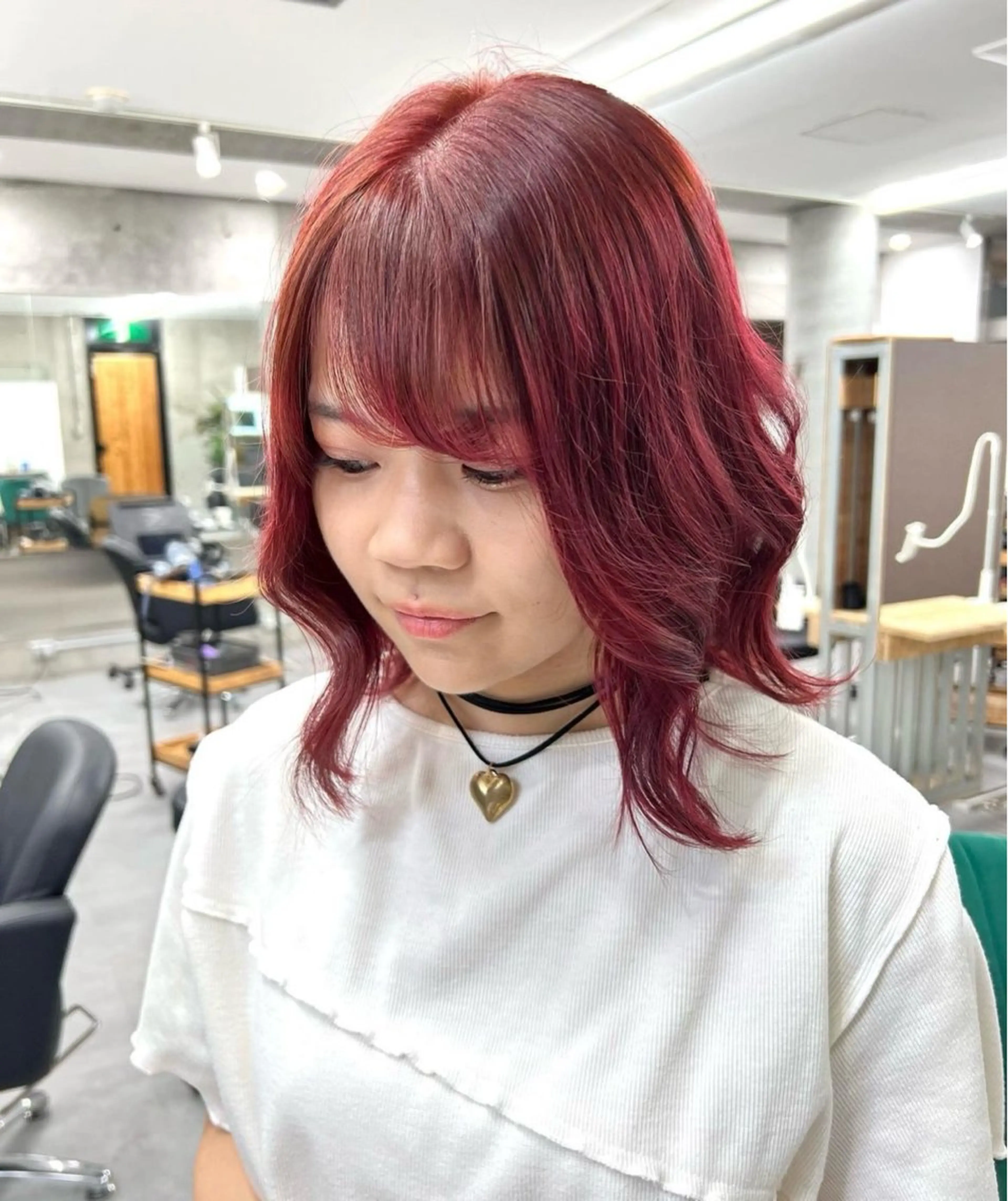 《🐥学生限定🐥》ブリーチ無しダブルカラー+高発色エドルカラー+アマトラ+毛先カット付き🫧の写真