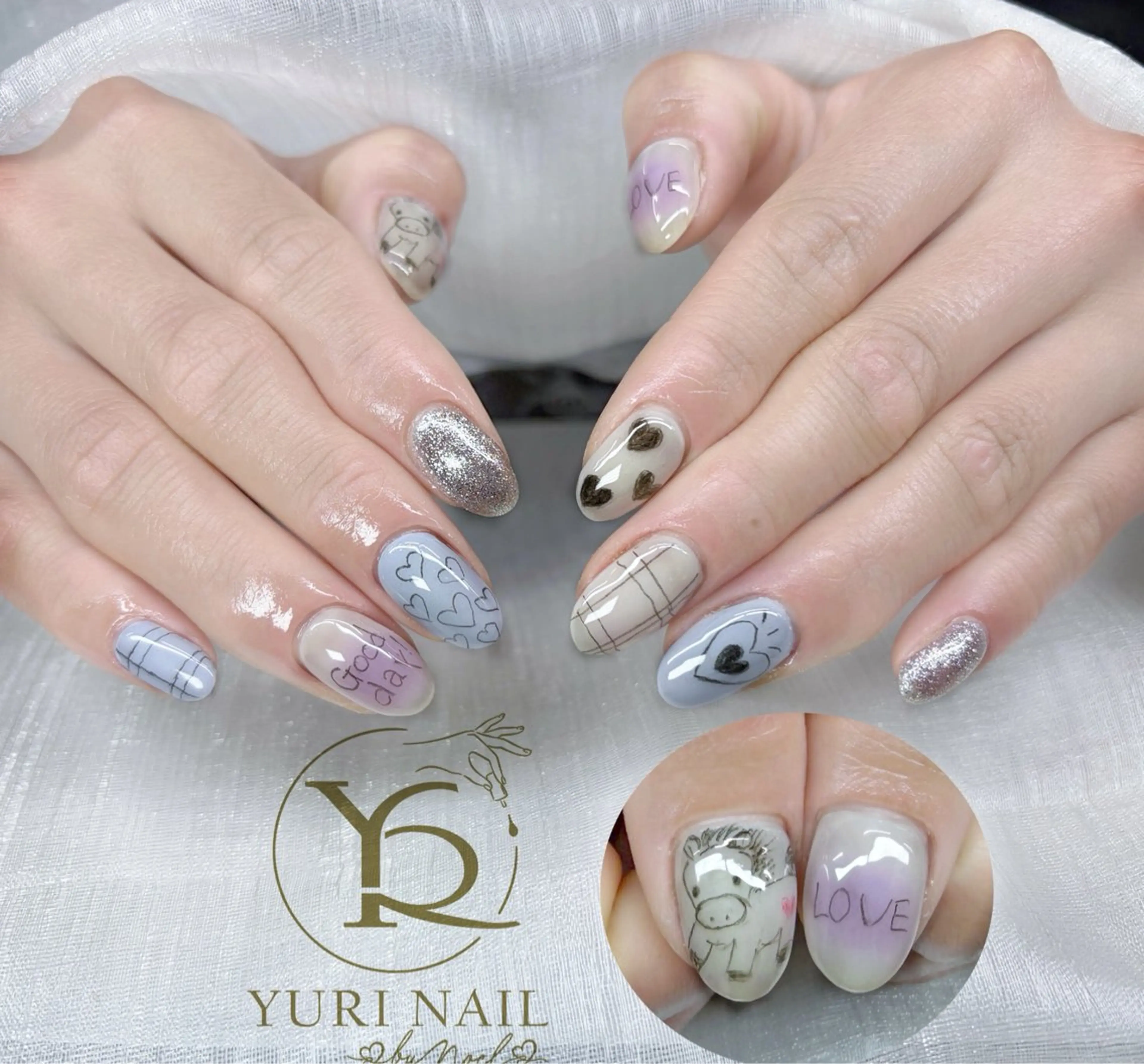 ネイル ハンドネイル フットネイル ハンドケア YURI Nail NARITAのネイルデザイン