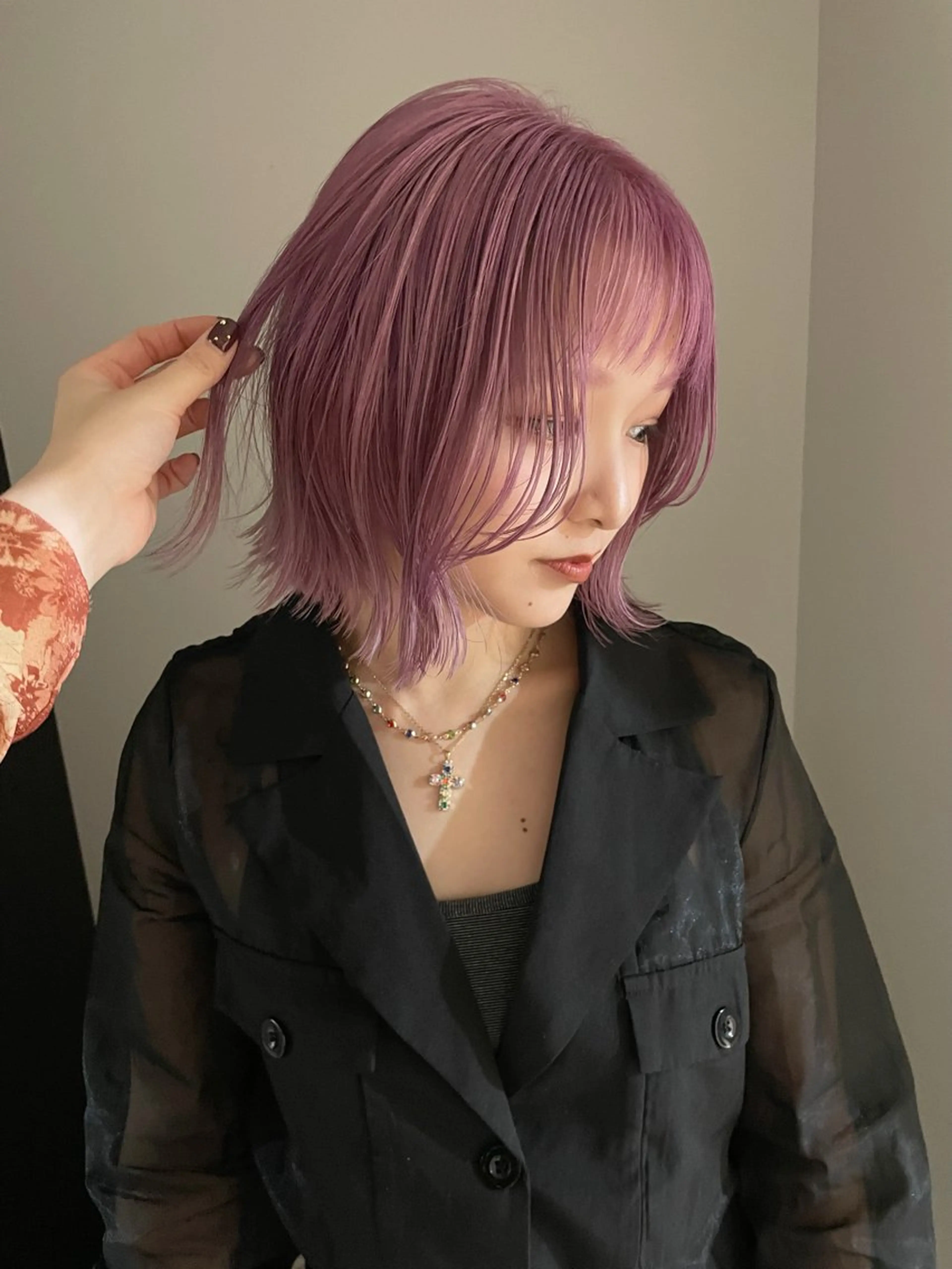 カラー ピンクカラー ブリーチ縮毛矯正 ／   DAIA🔥のヘアスタイル