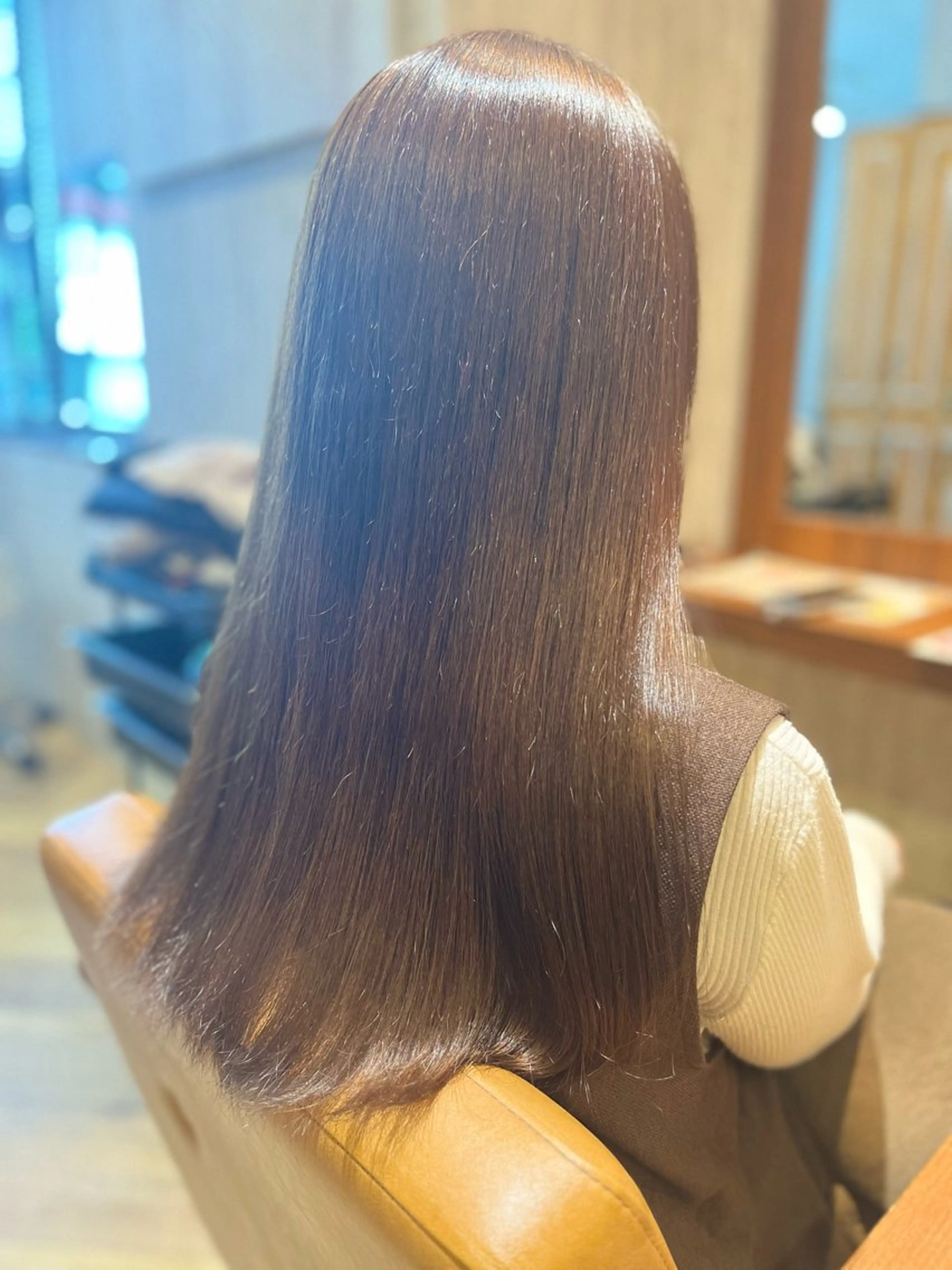 ロング 縮毛矯正 トリートメント 宇都宮市ブリーチ/ 縮毛矯正専門Albaのヘアスタイル