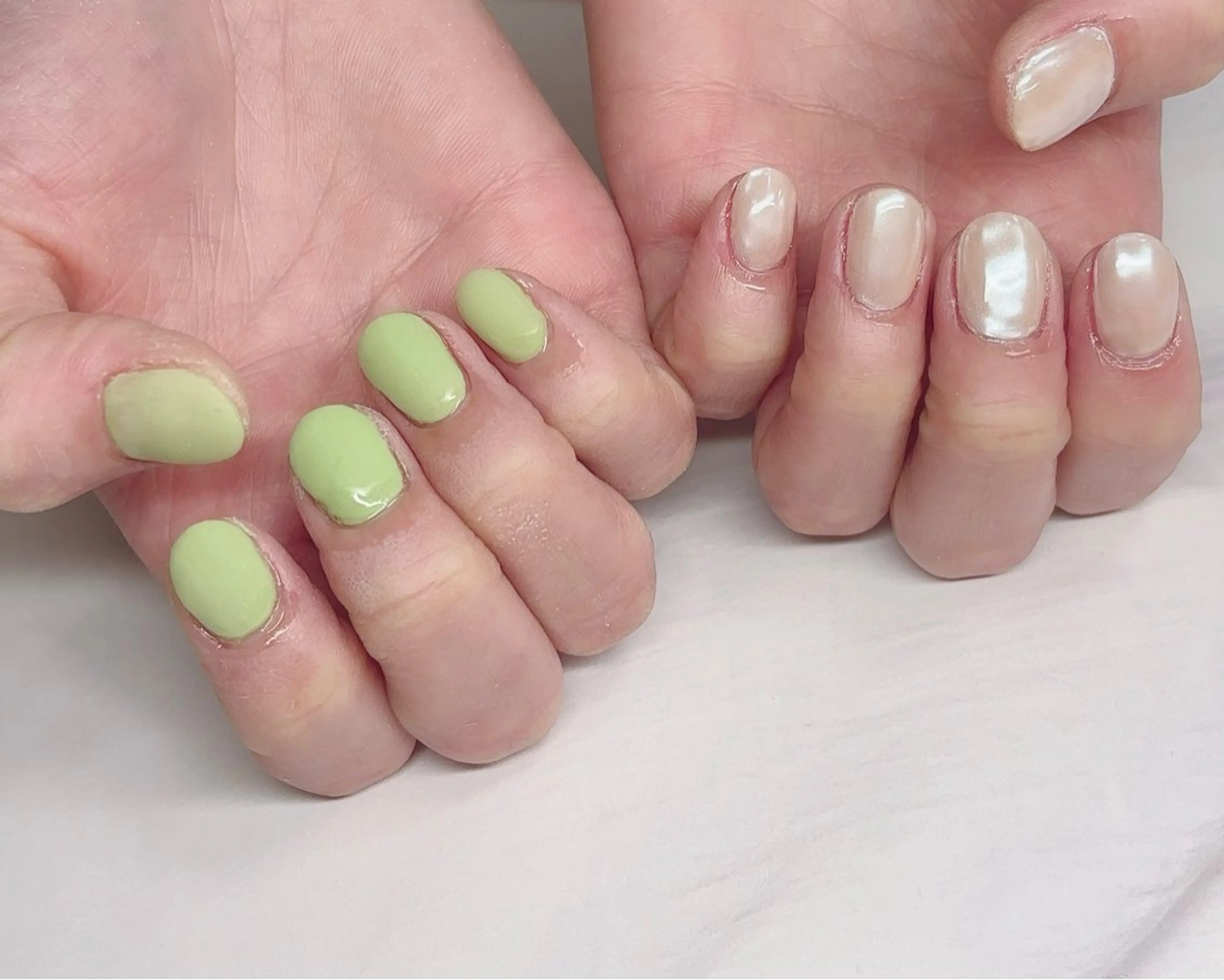 ネイル オーロラネイル マットネイル ミラーネイル ワンカラーネイル NailbyN所属・Nail_by N1のネイルデザイン