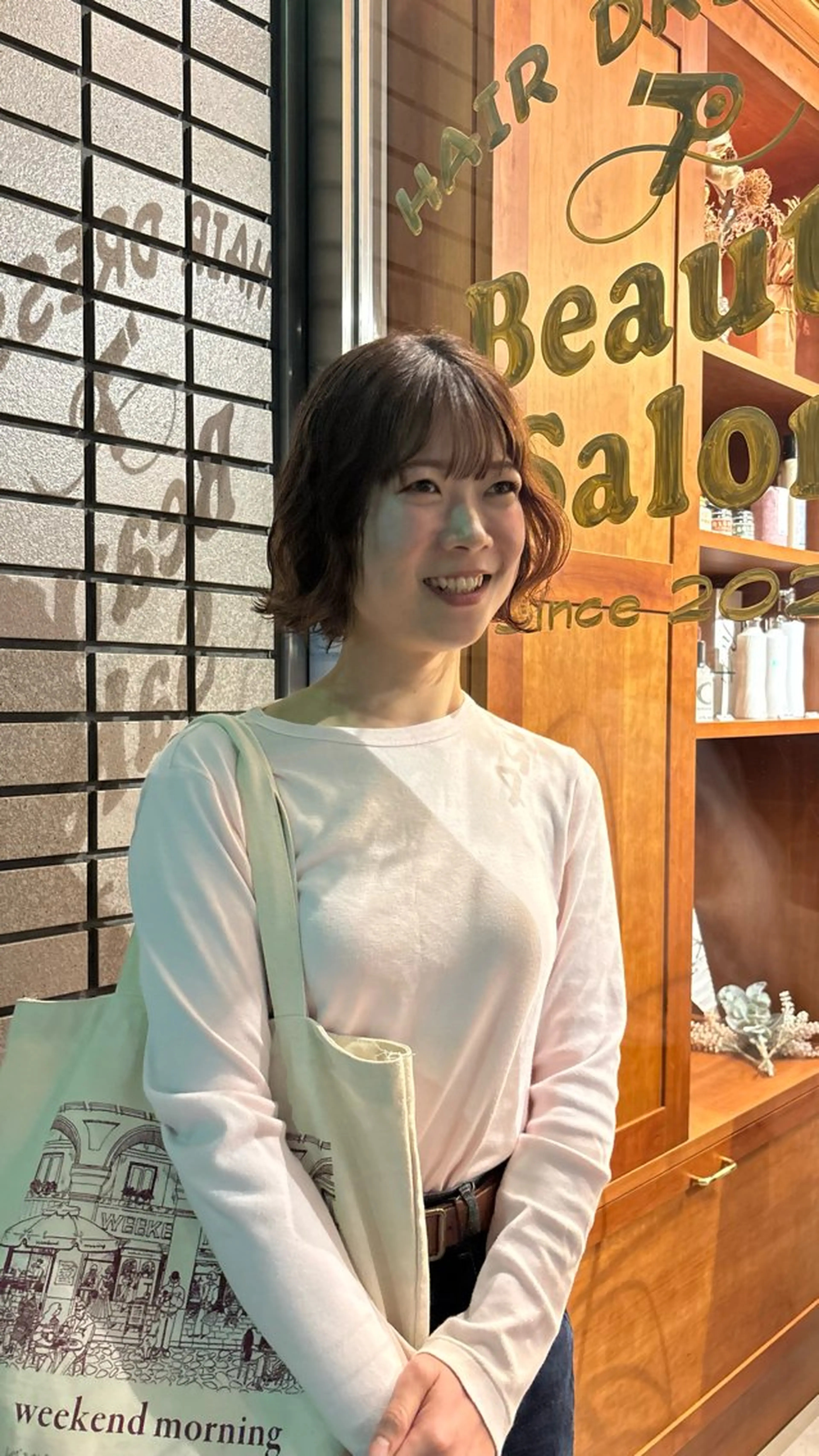 ショート パーマ デジタルパーマ カット パーマ トリートメント SASAnagano 堀内未梨のヘアスタイル