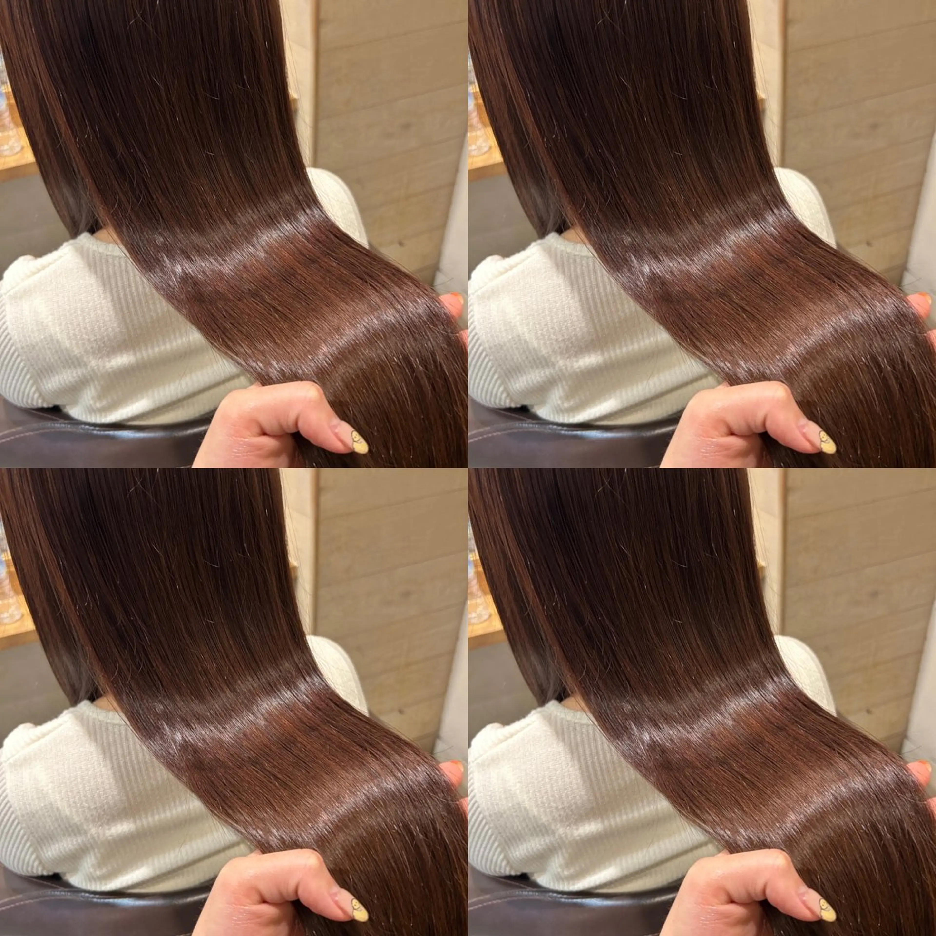 ロング カラー ブラウンカラー ショコラブラウン 髪質改善 レイヤーカット/ 縮毛矯正🇰🇷早坂のヘアスタイル