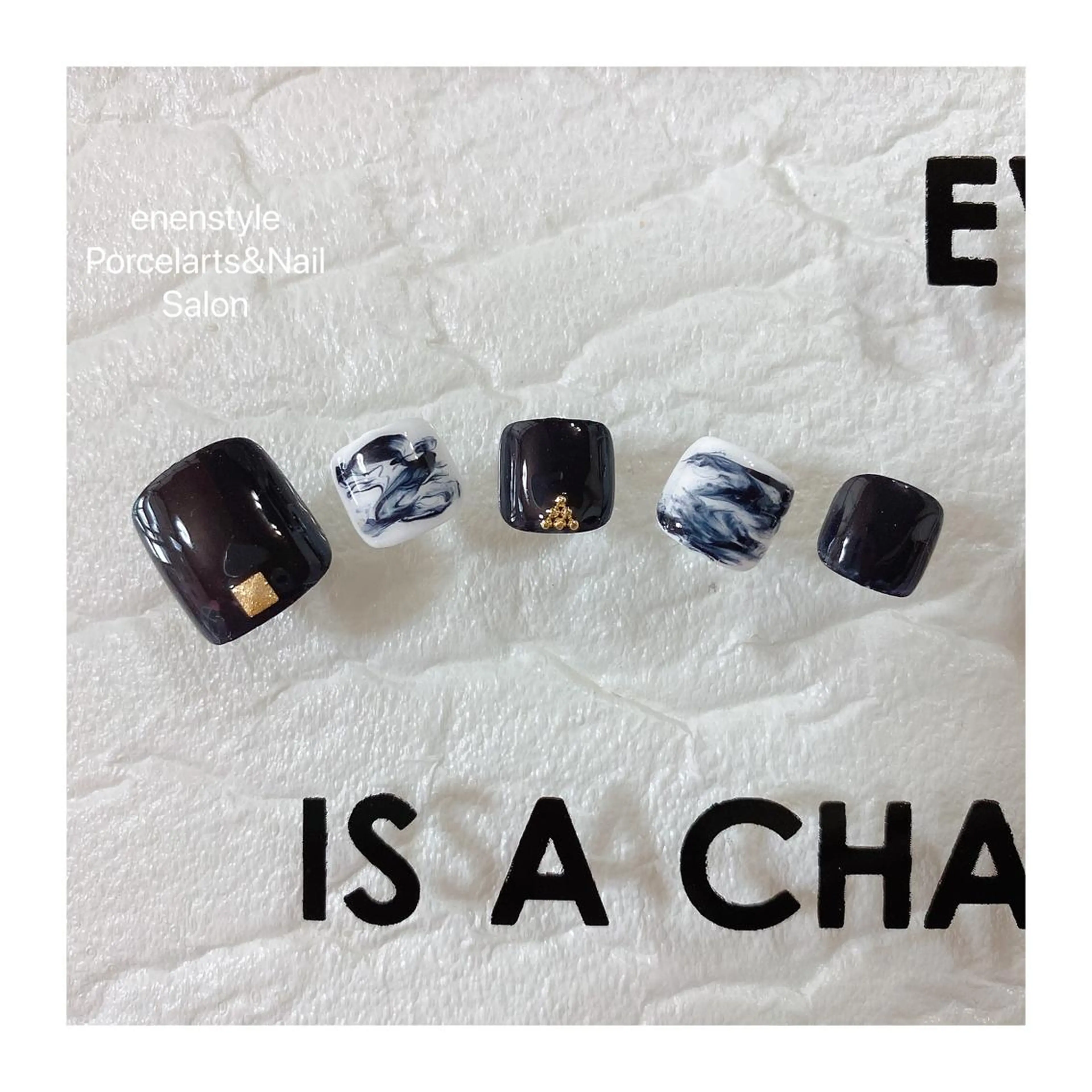 ショート ネイル ハンドネイル フットネイル 👑enen style👑のネイルデザイン