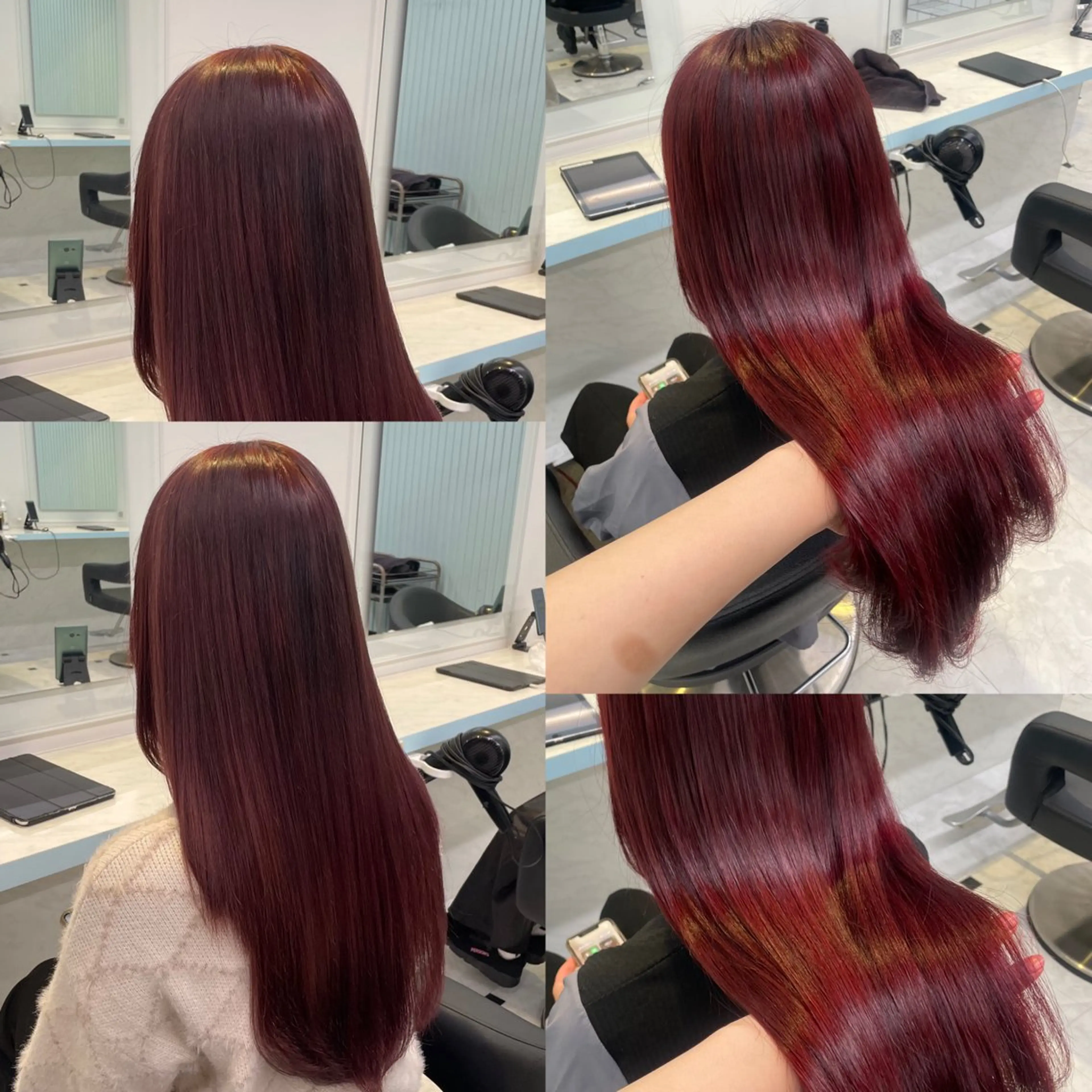 ロング カラー ヘアアレンジ ヘアカラー 🇰🇷韓流暖色ヘア 🍒saaya🍒のヘアスタイル