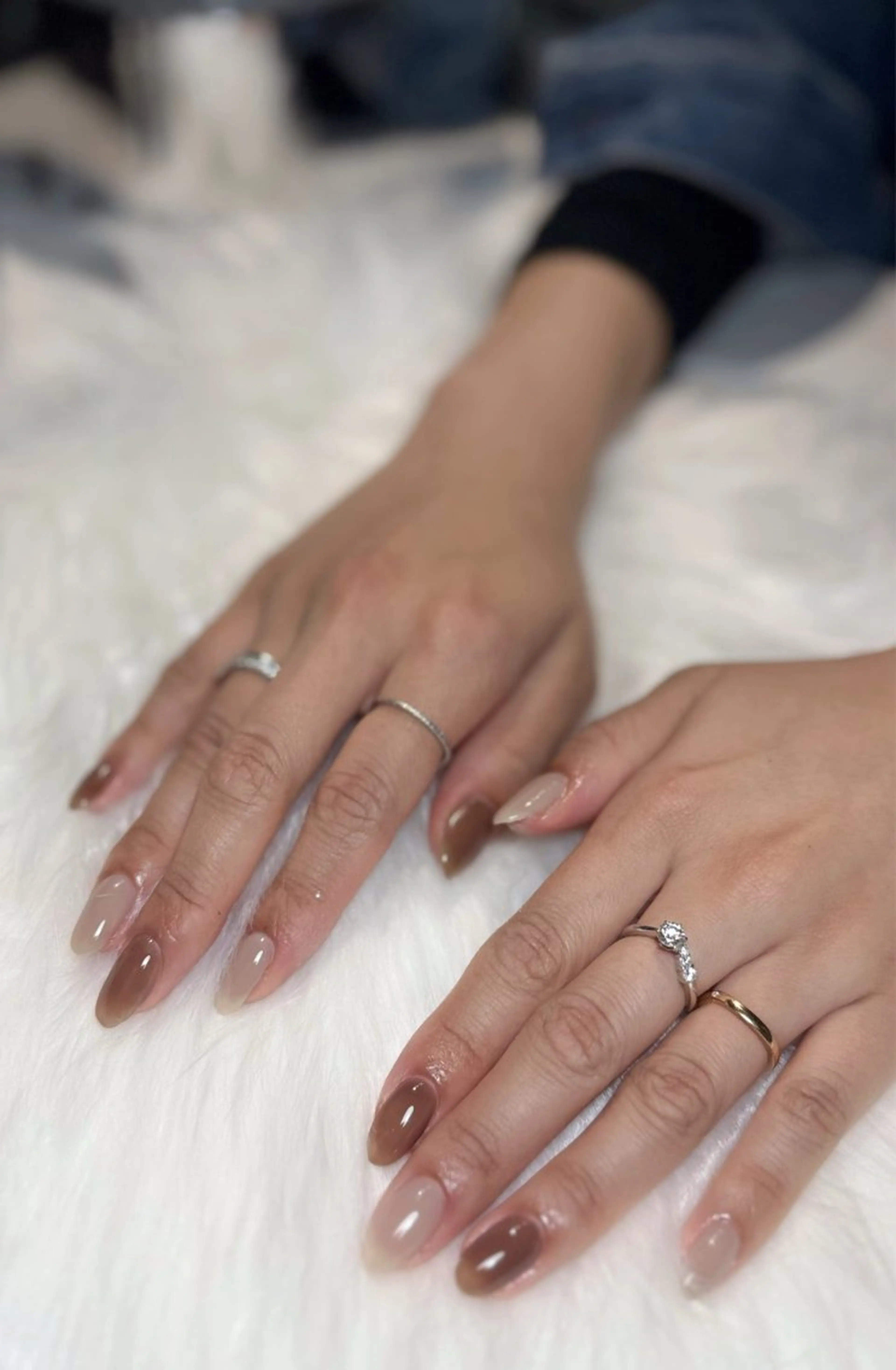 ネイル オーロラネイル チークネイル フットネイル フレンチネイル ジェルネイル ハンドネイル Nichi Nailsのネイルデザイン