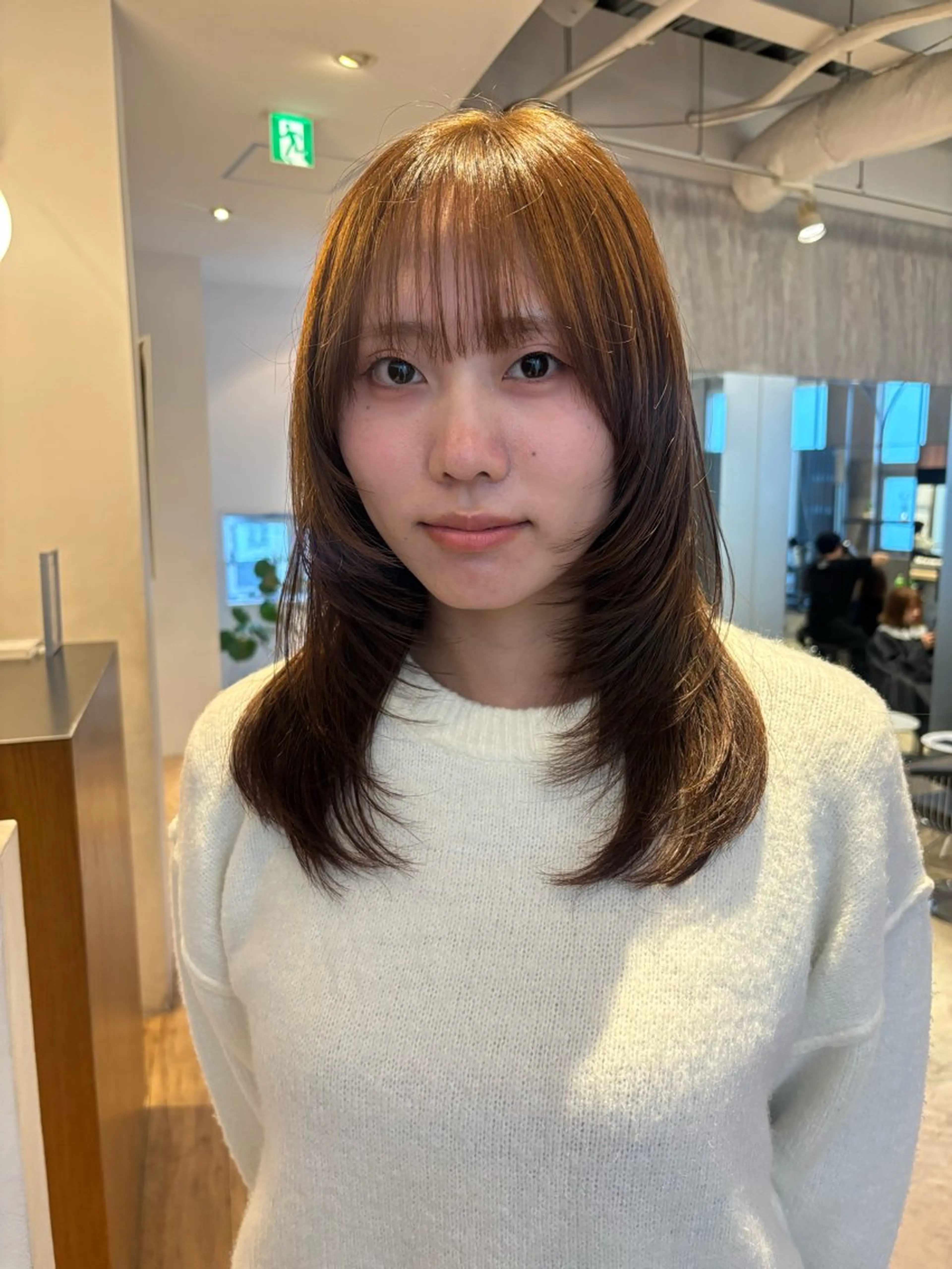 ミディアム カット 西田  美侑 /カットモデルのヘアスタイル