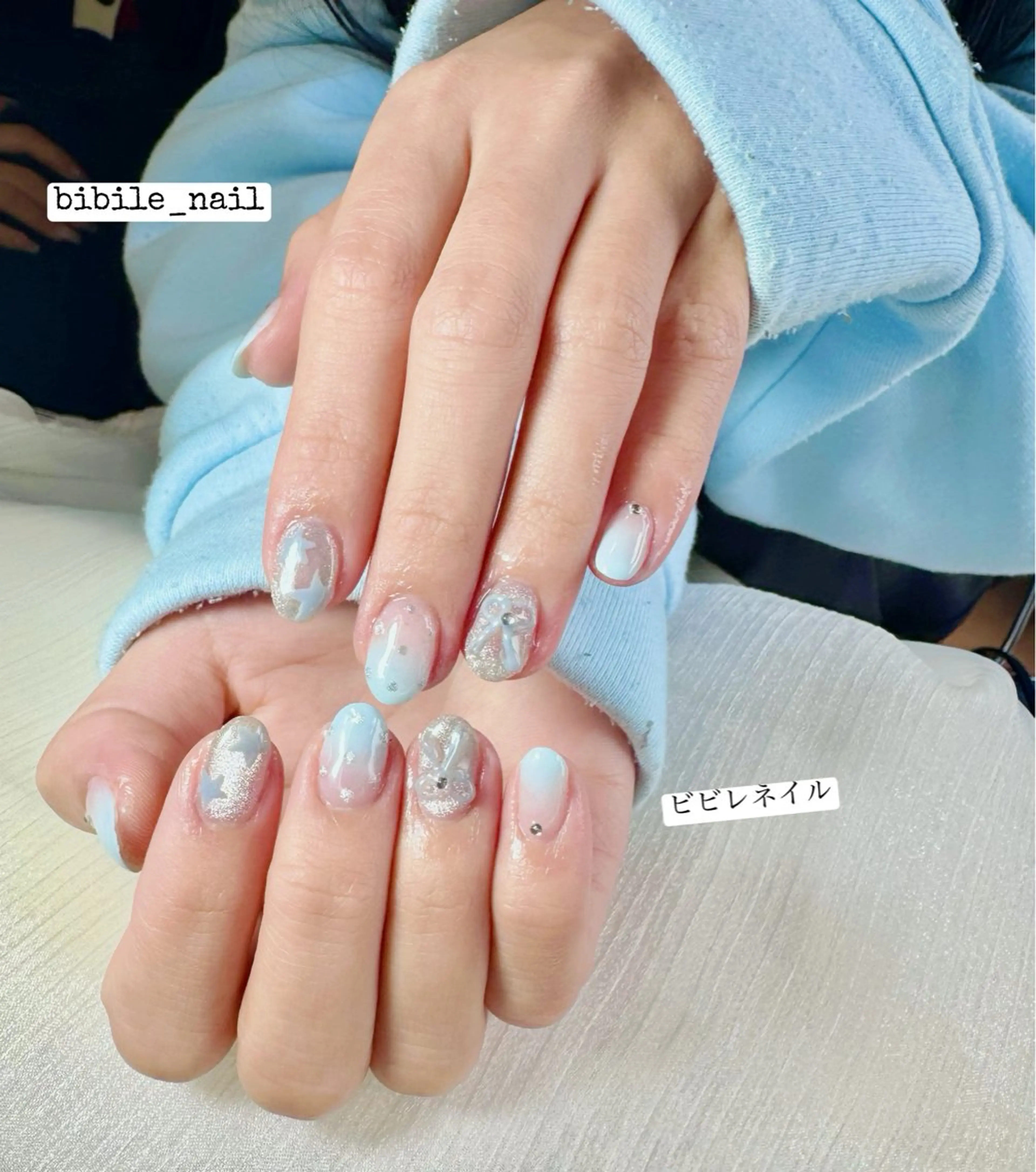 ネイル ストーンネイル ハンドネイル 島尻 ユインのネイルデザイン