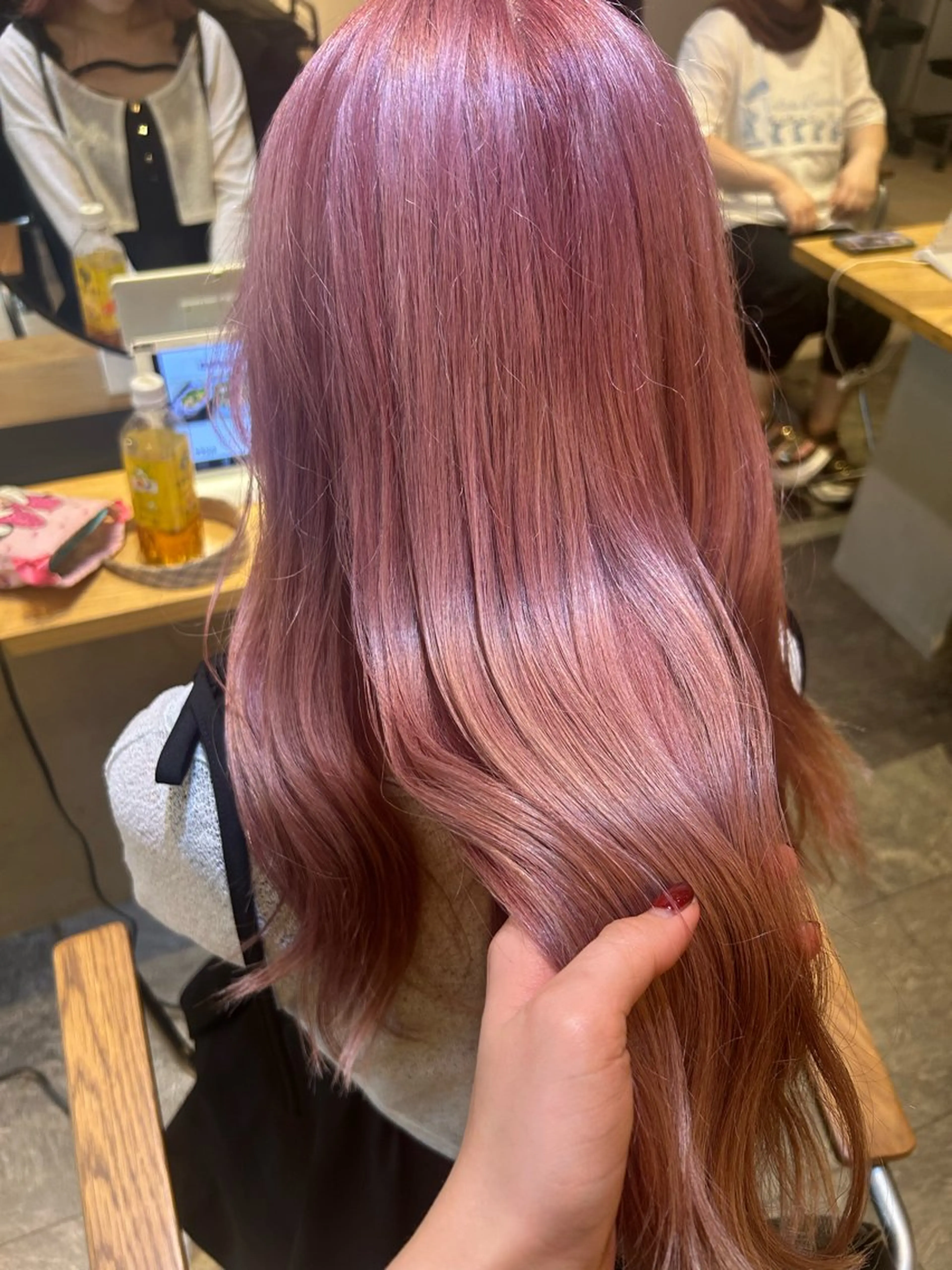 【痛ませないブリーチリタッチ👑⠀】ケアブリーチ💜‪➕潤い艶カラー🫧の写真