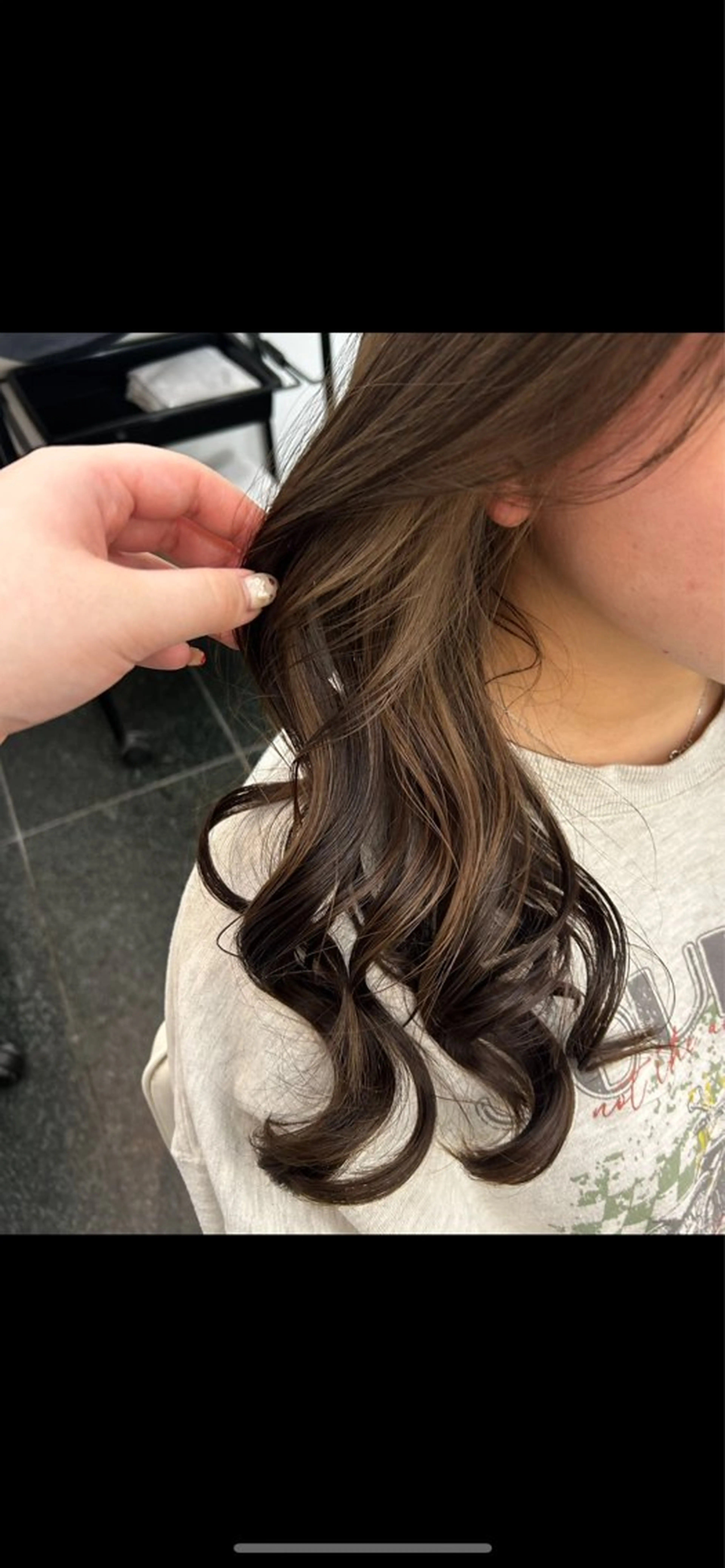 ロング カラー イヤリングカラー ガーリー×韓国🎀 ⟡.·天野結良⟡.·のヘアスタイル