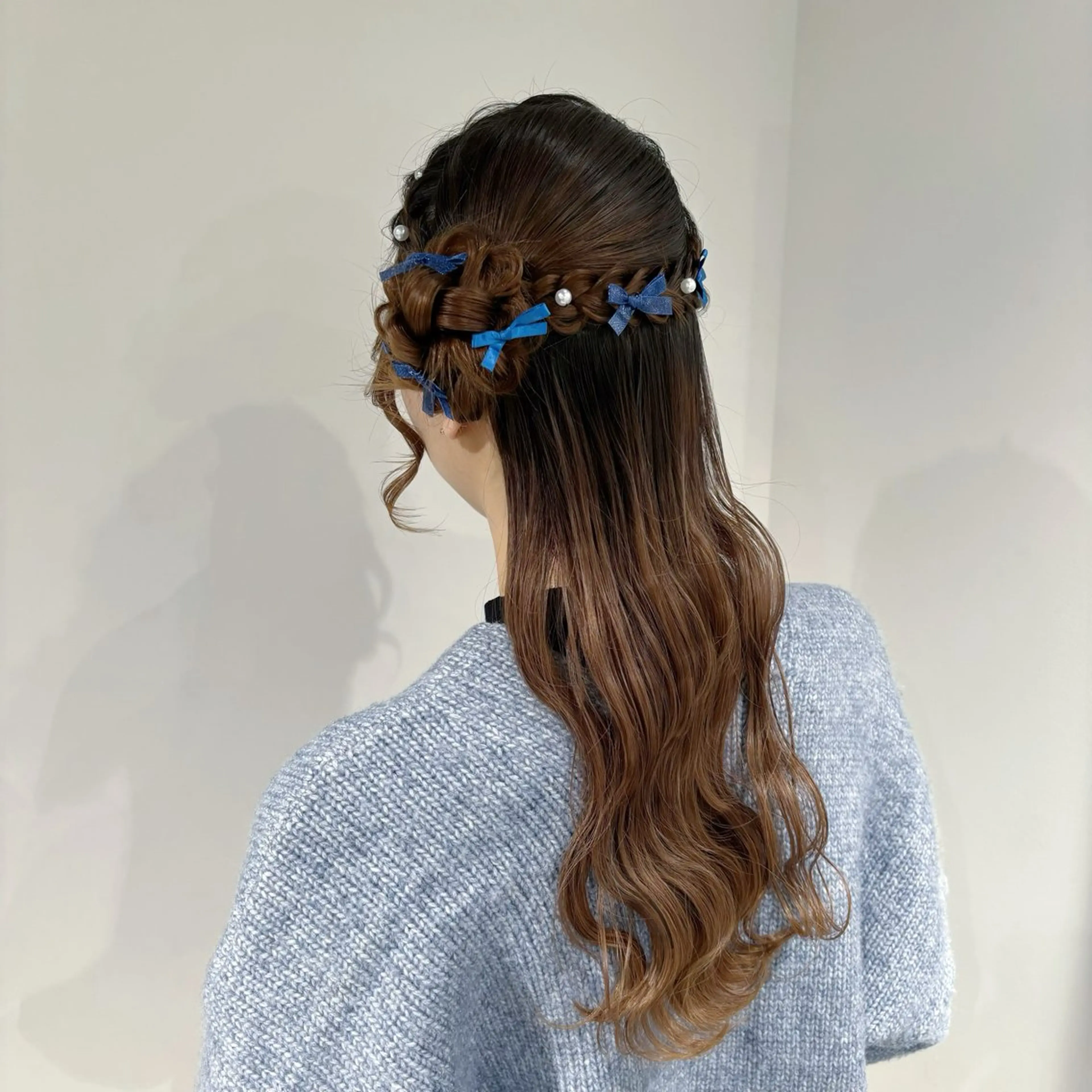 💖リボン付け放題ヘアセット💖の写真