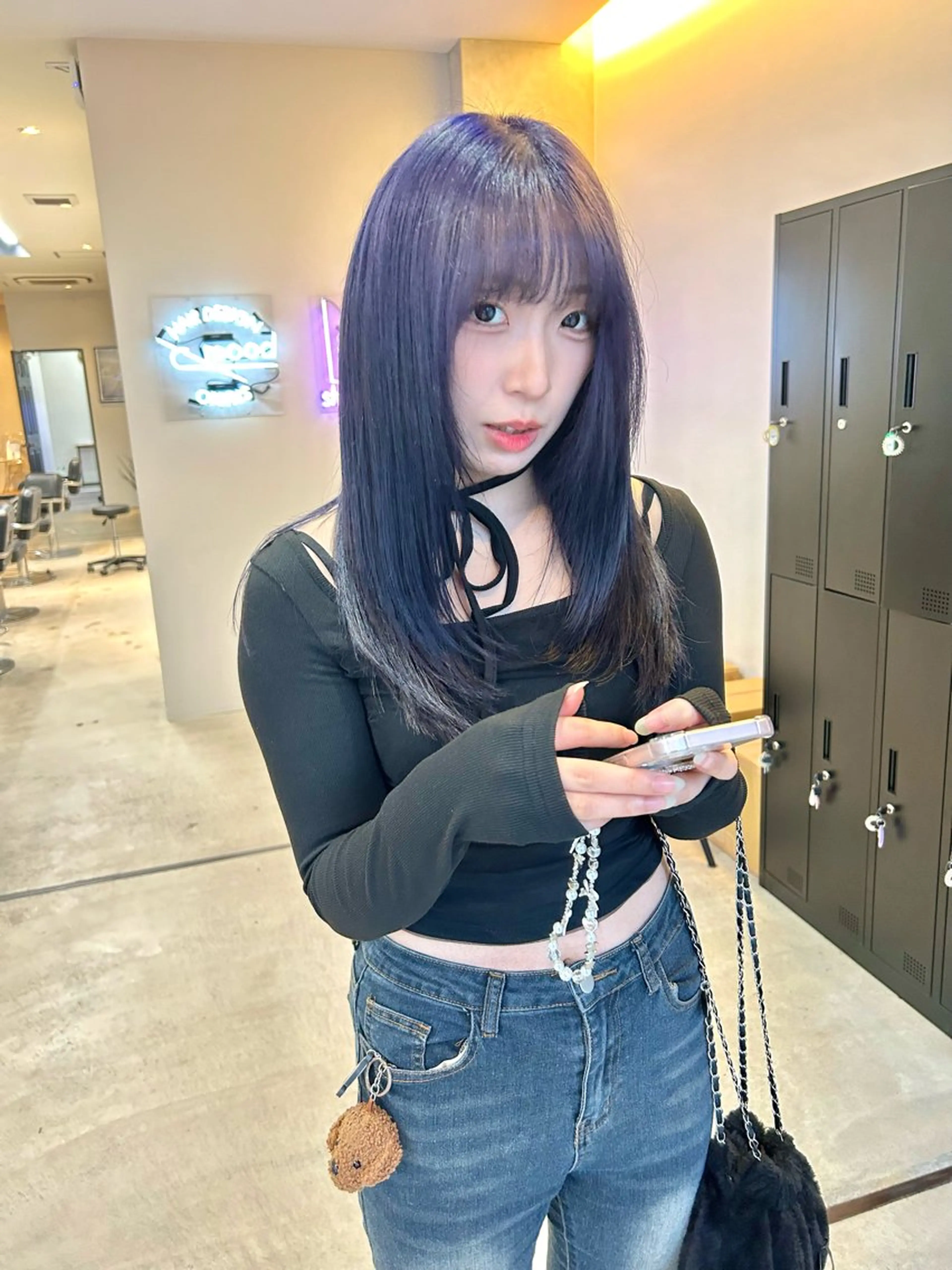 セミロング カラー 一ノ瀬 暁のヘアスタイル