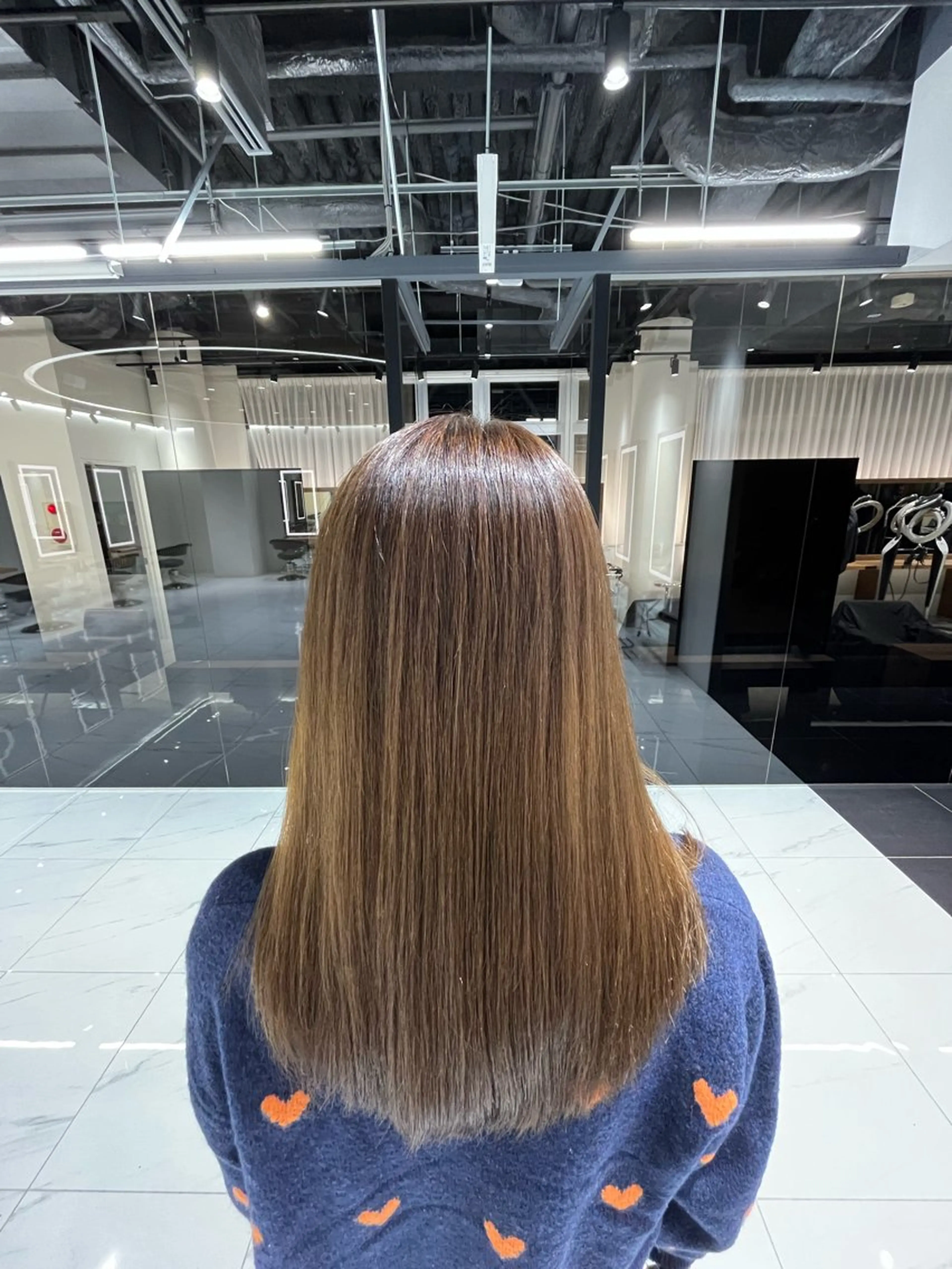 ミディアム 縮毛矯正 トリートメント 石塚 瑛里菜のヘアスタイル