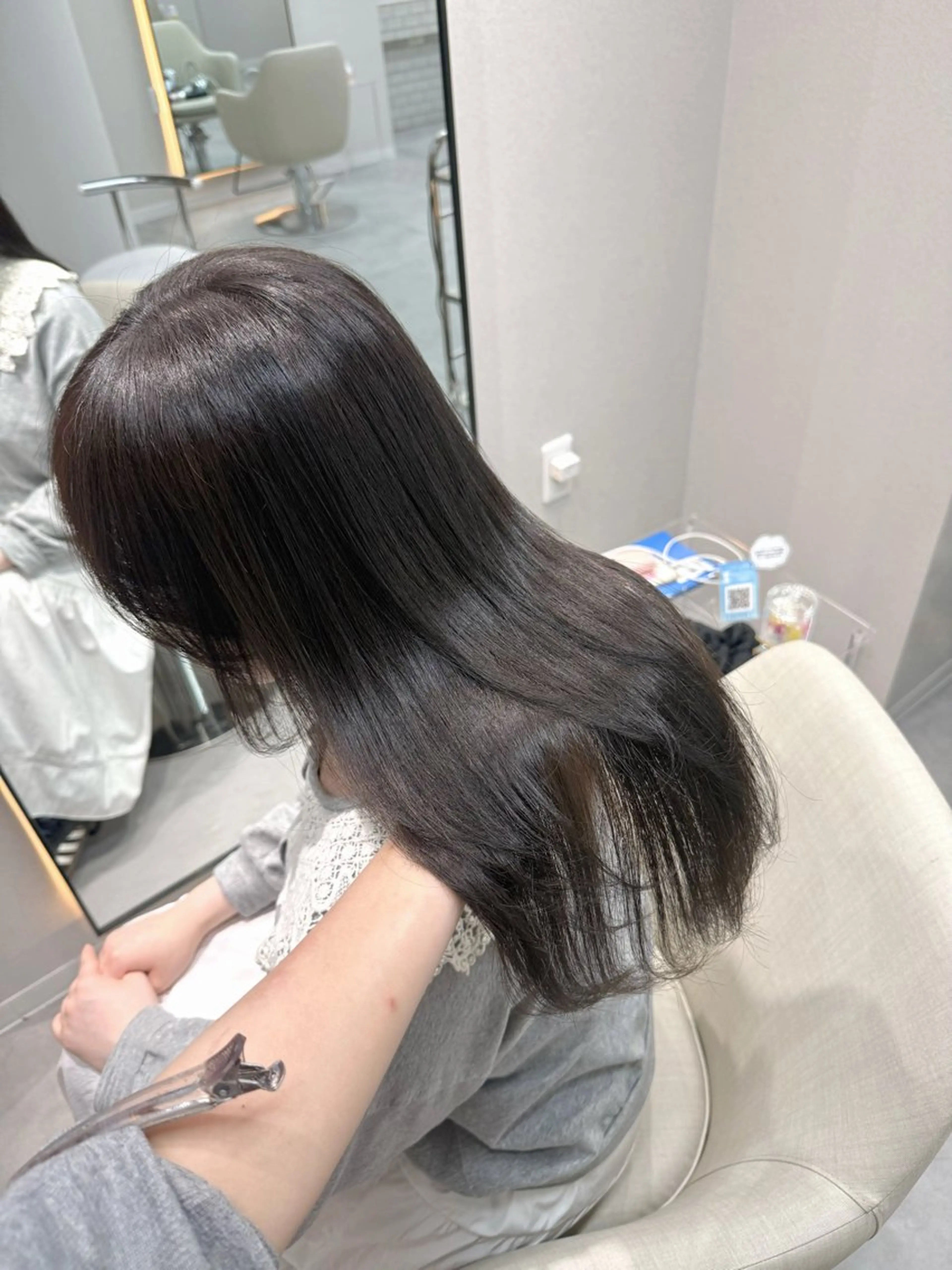 ミディアム ヘアカラー トリートメント 韓国ヘア/ うる艶髪 🪽🫧Neneのヘアスタイル