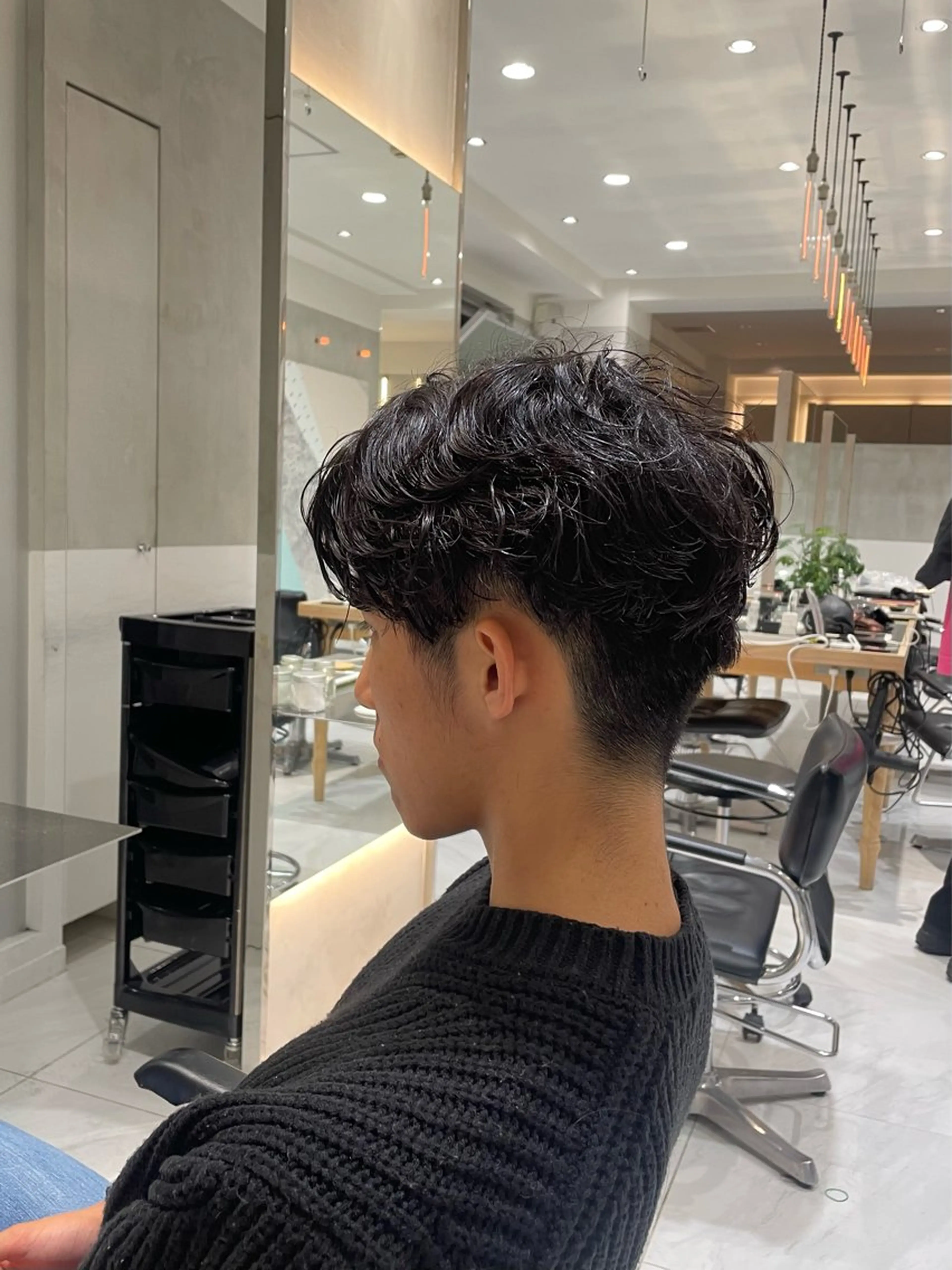 パーマ メンズ 似合わせカットカラー 💎モエのヘアスタイル