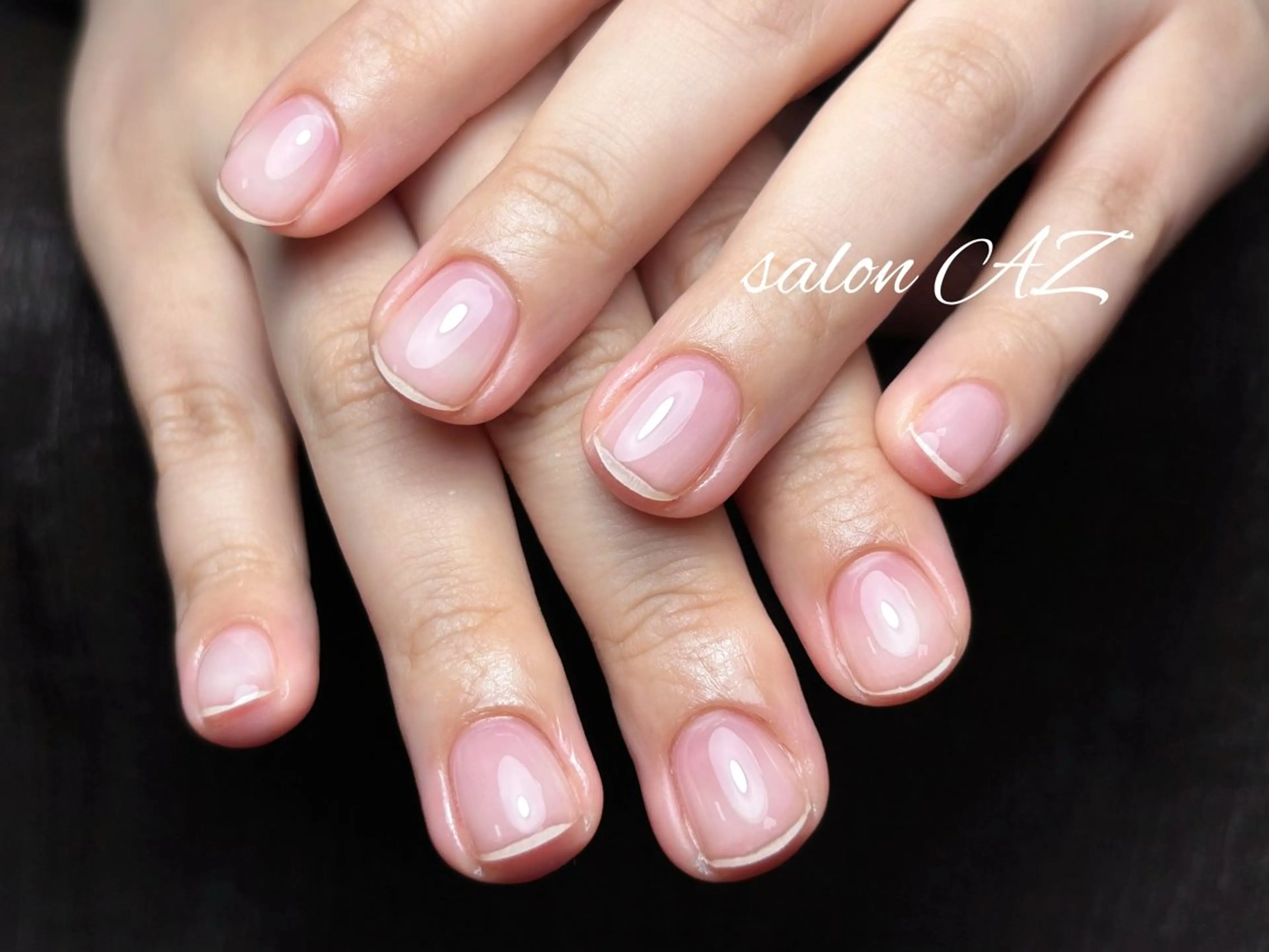 ネイル アートネイル 長さ出し フットネイル フレンチネイル ジェルネイル salon AZのネイルデザイン