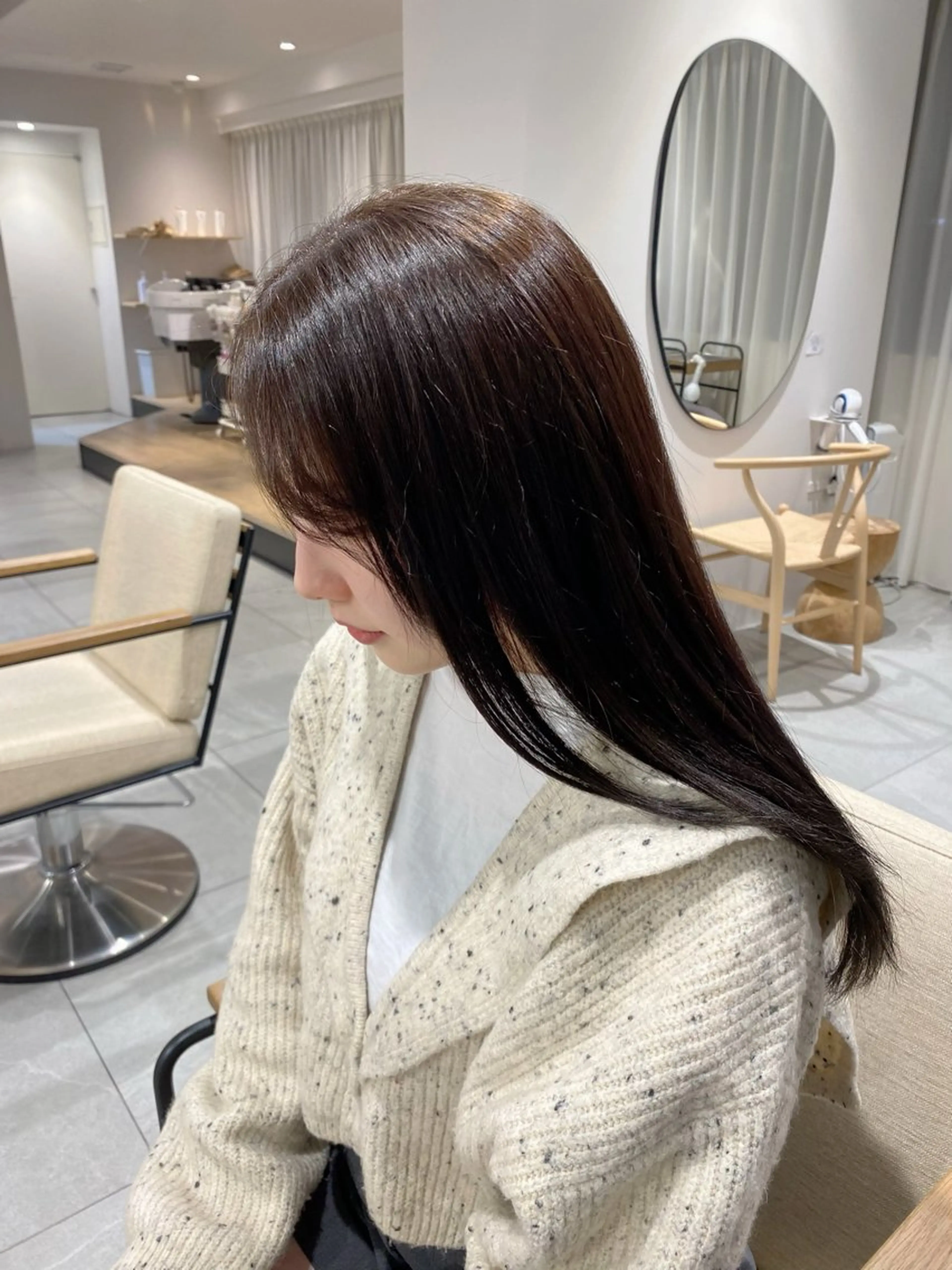 ロング ショート/ボブ/顔周 りレイヤー/RINAのヘアスタイル