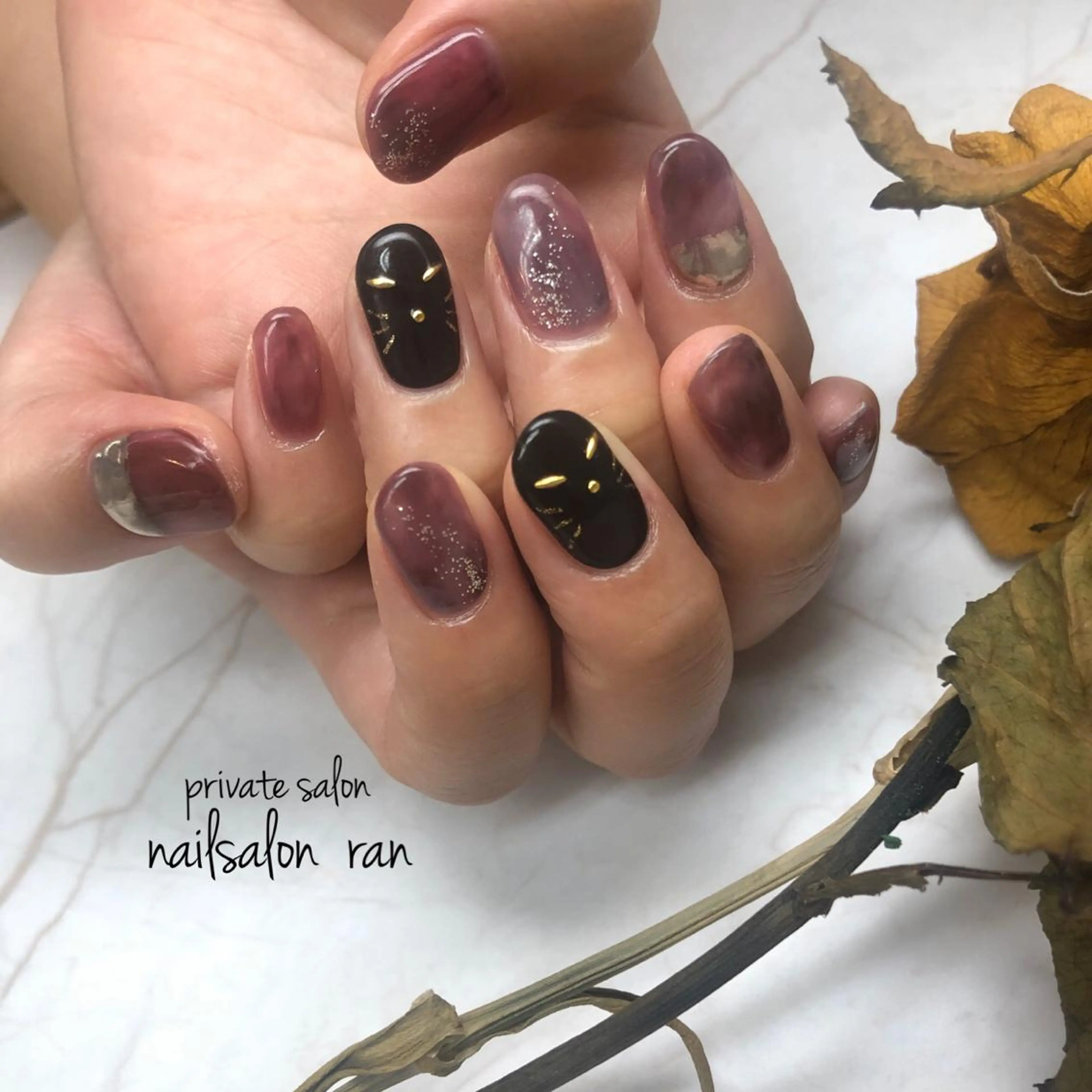 ネイル ハロウィン 持ち込み nailsalon ranのネイルデザイン