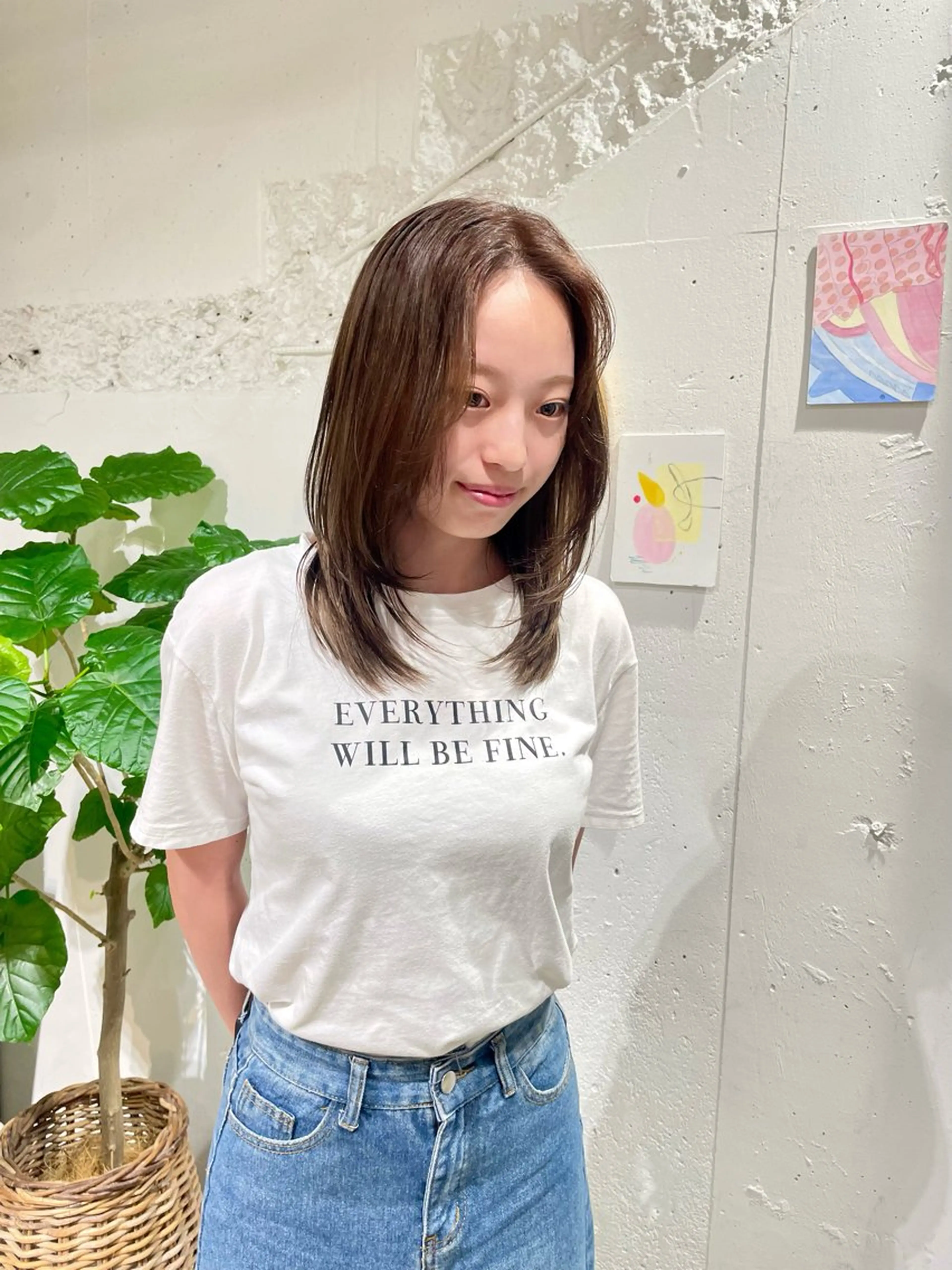 セミロング レイヤーカット naho✂︎bob/ layerのヘアスタイル