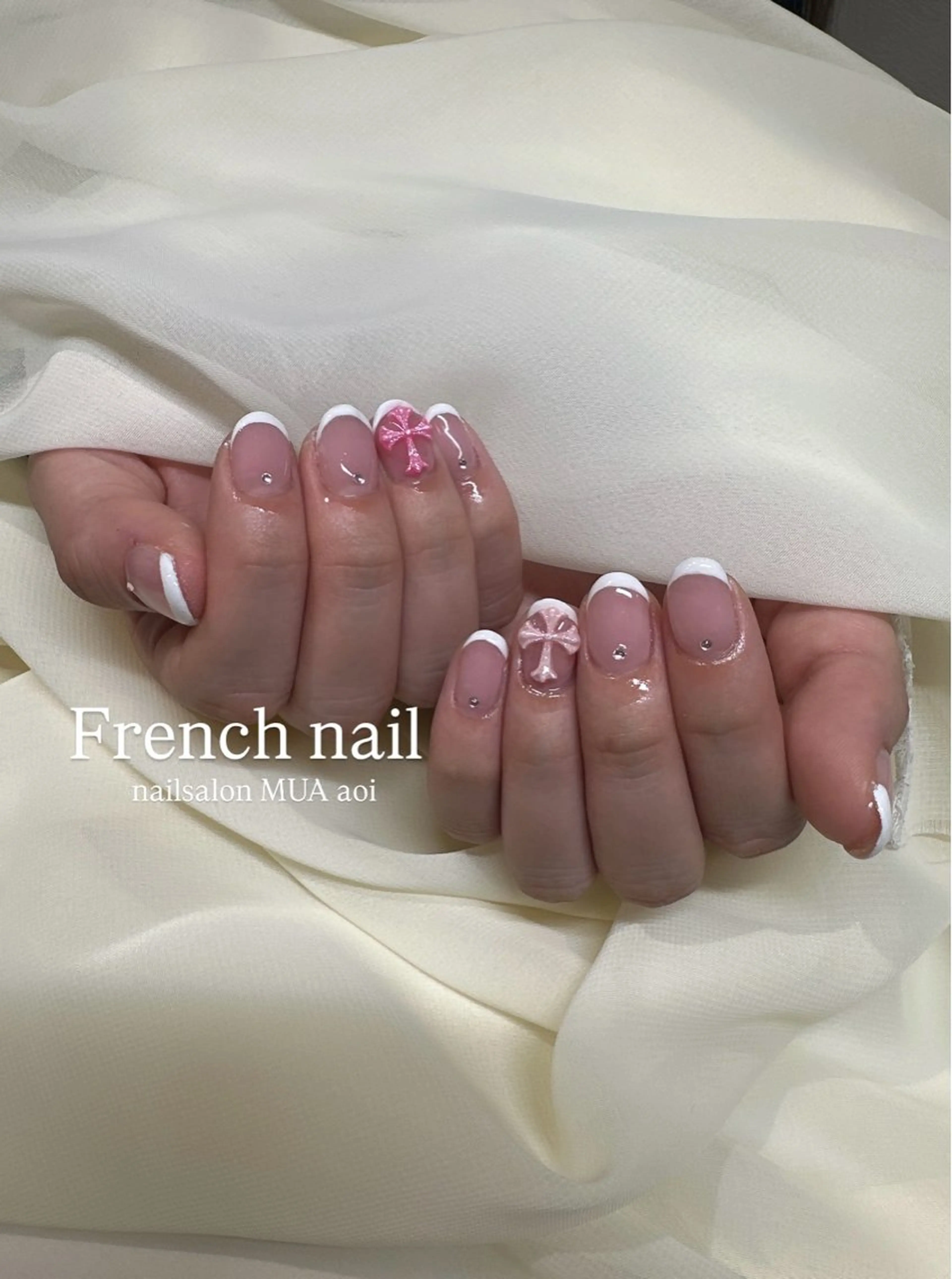 【Jr.メニュー】フレンチネイル 🪞の写真