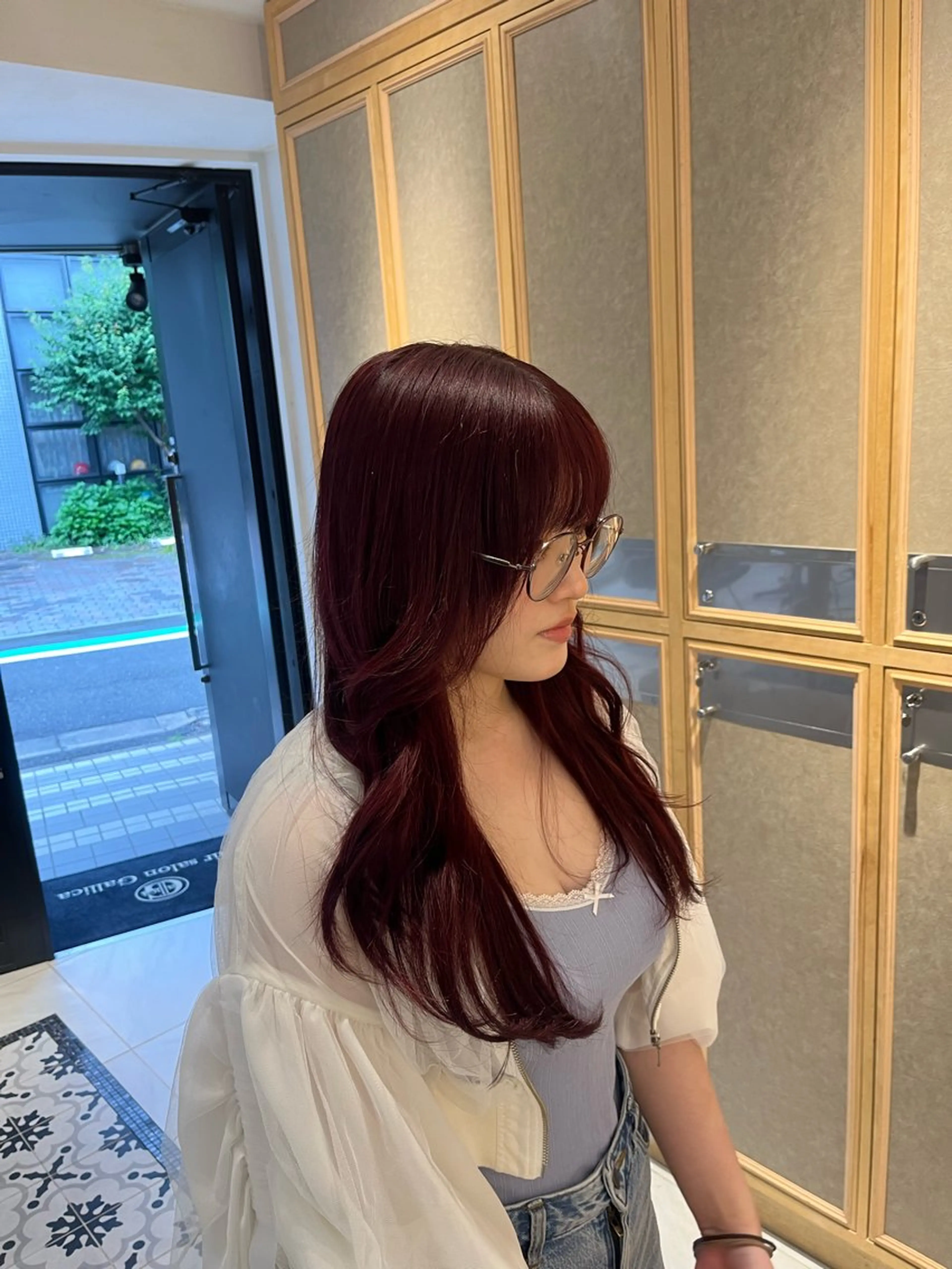 ロング カラー ヘアカラー トリートメント ナミ🩶暗髪/暖色 ❤️/透明感/縮毛のヘアスタイル