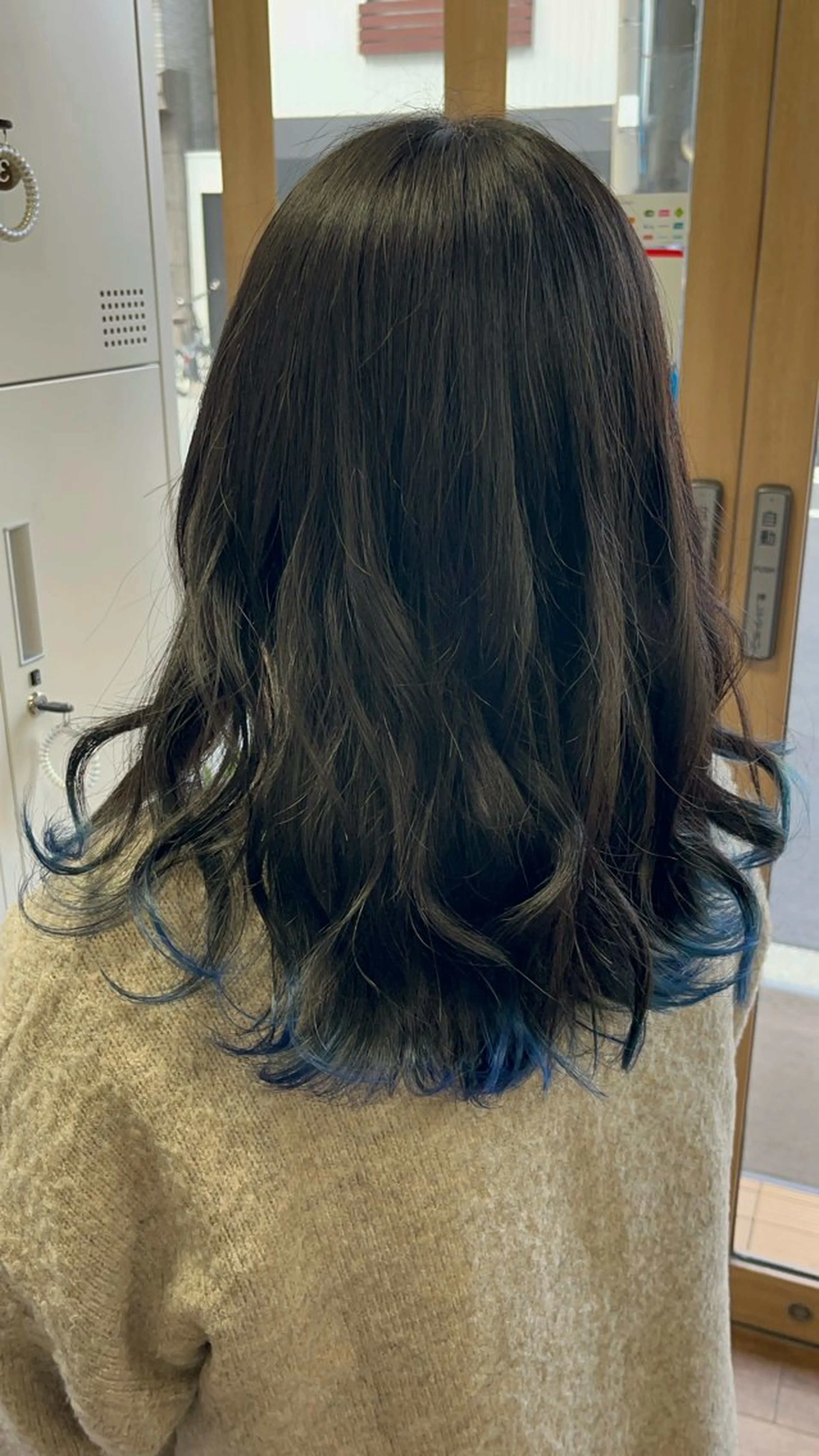 ミディアム カラー ネイビーカラー 限界オタク美容師 💜Natsuki☁のヘアスタイル