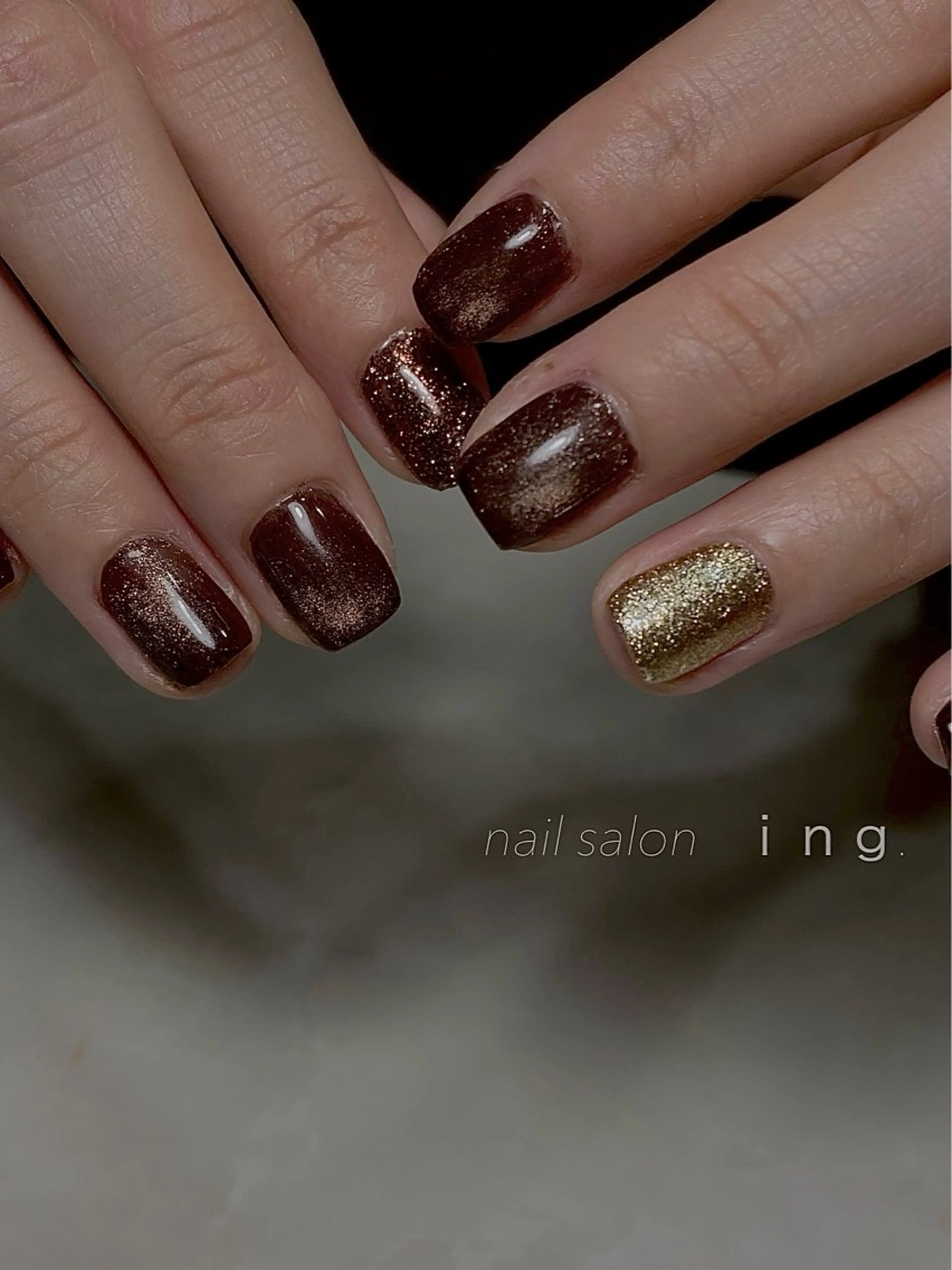 ネイル マグネットネイル ワンカラーネイル ｉｎｇ .のネイルデザイン