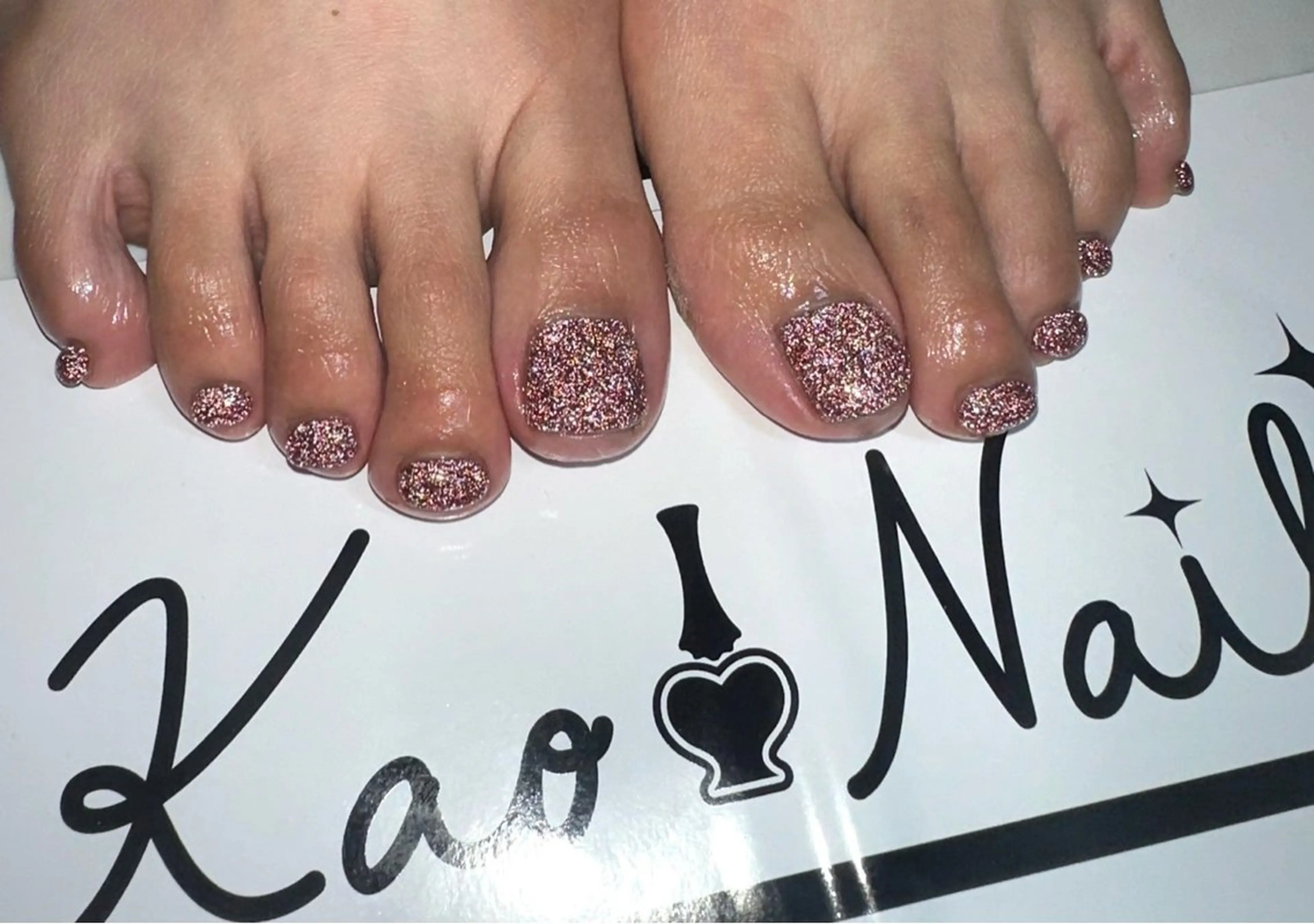 ネイル フラッシュネイル フットネイル KAONAIL ☆MAI☆のネイルデザイン
