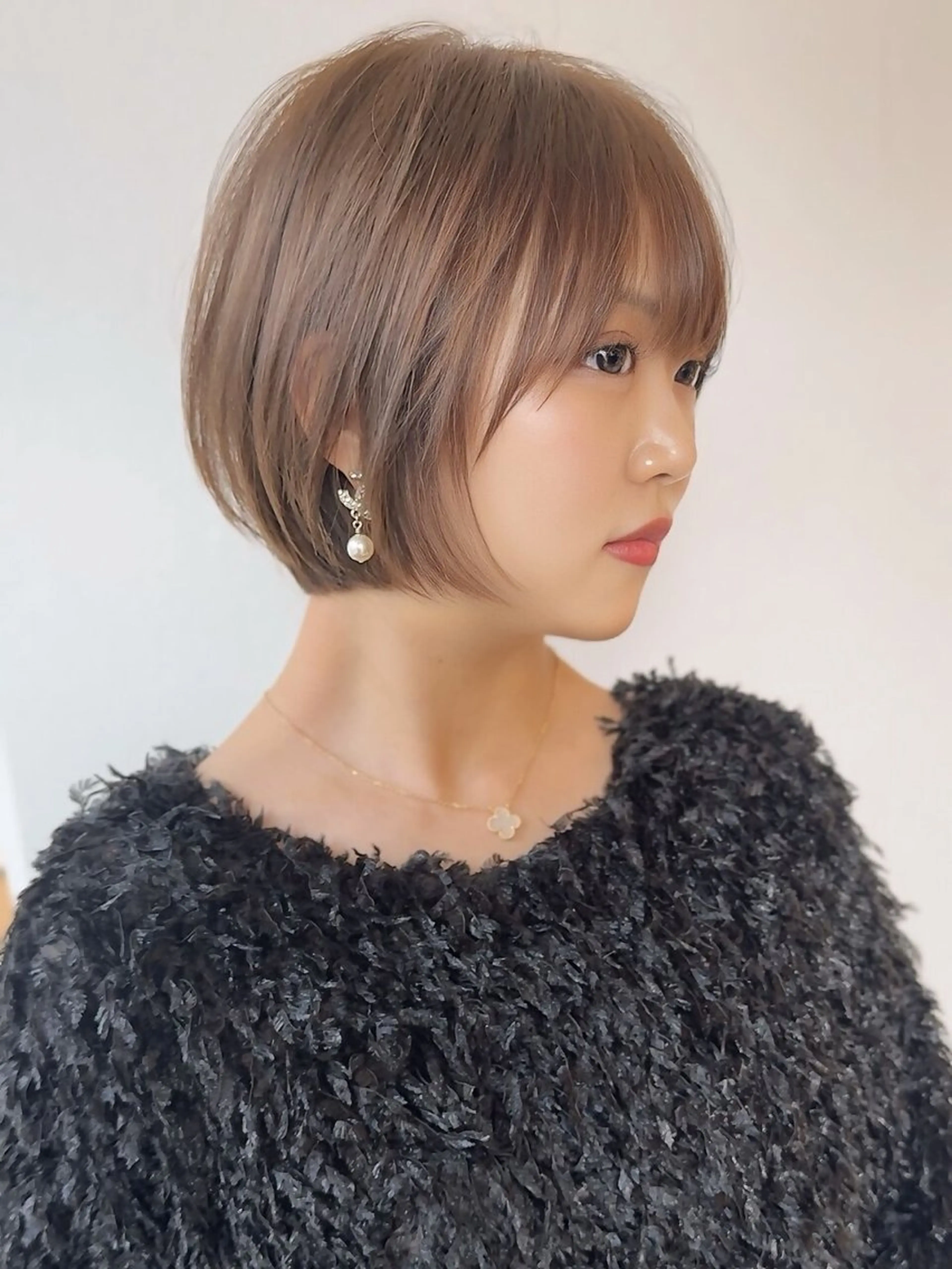 ショート カラー ヘアカラー トリートメント Lond Bloom 天神ショート/ボブのヘアスタイル