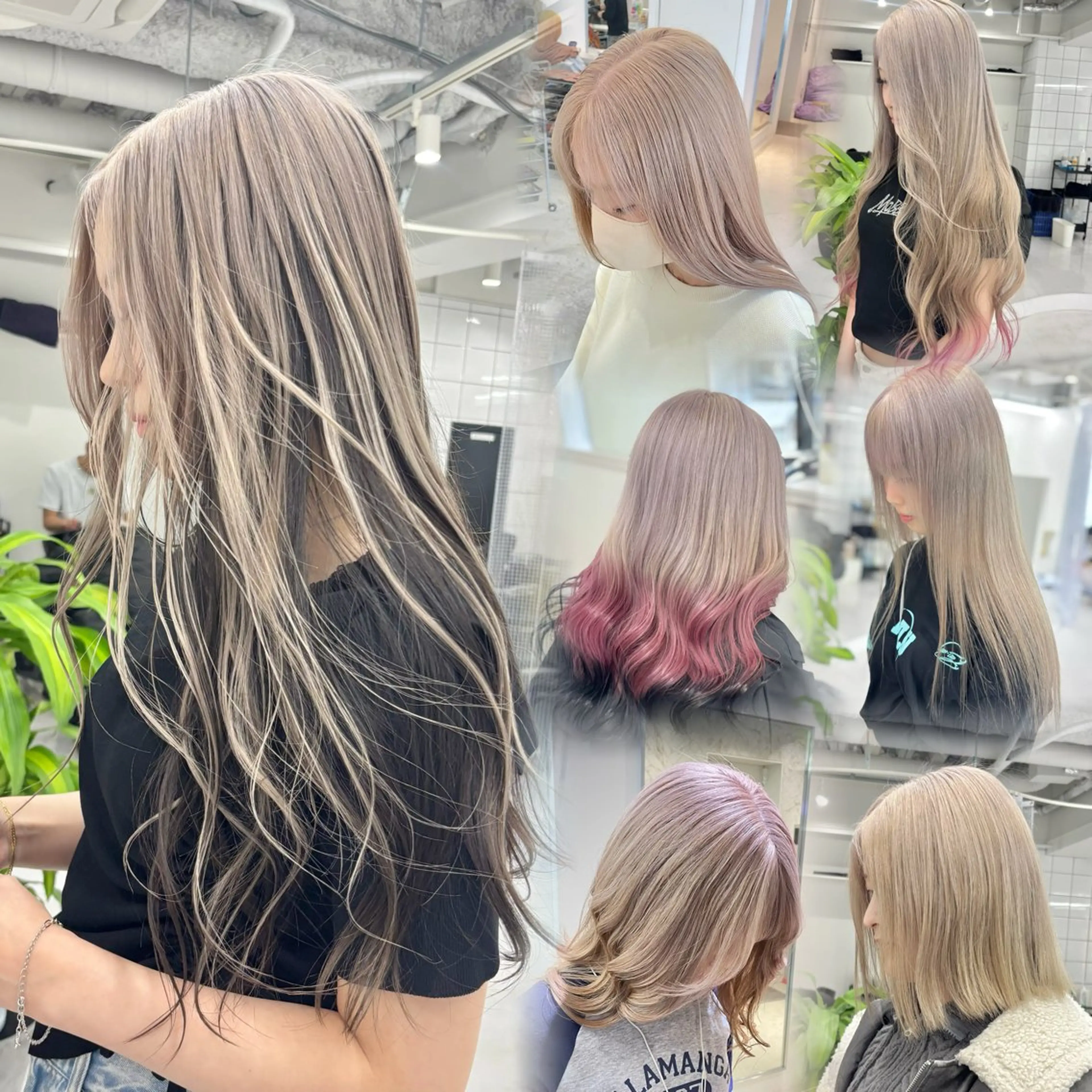 ミディアム カラー カット ヘアカラー トリートメント ヘアセット 🎗副店長/井上 竜 ブリーチ指名No.1のヘアスタイル