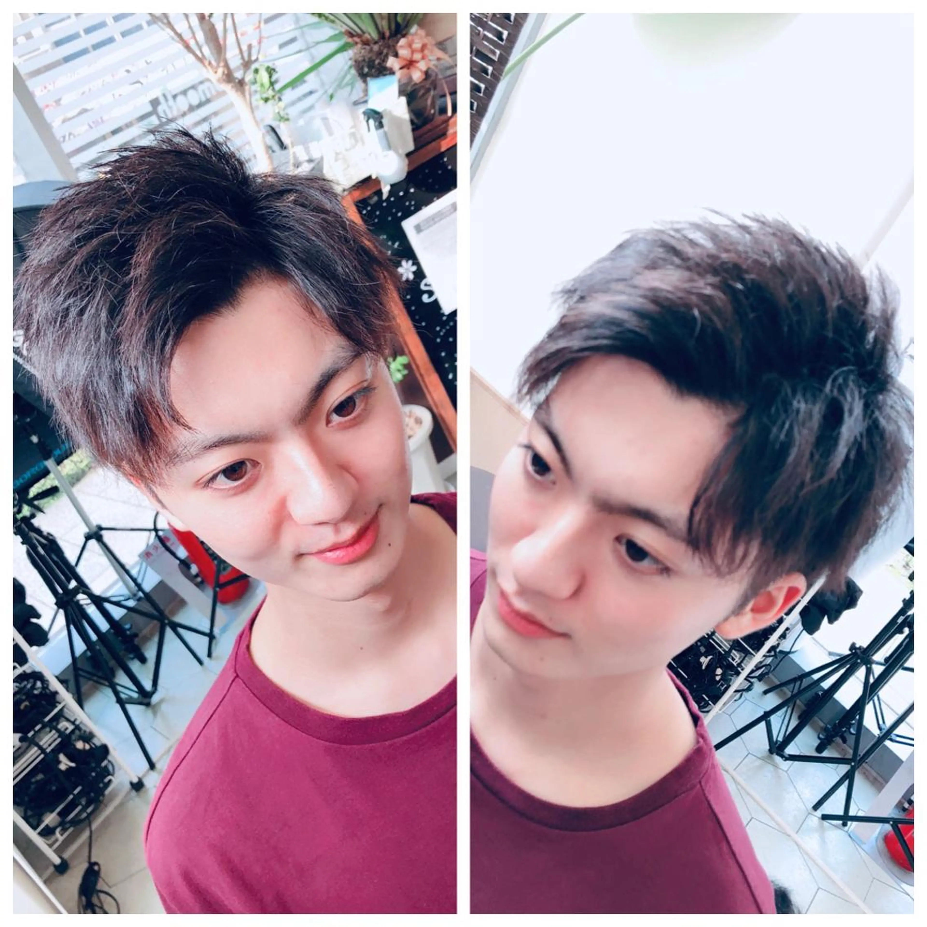 ショート メンズ アップバング カット 堤太志 メンズパーマ特化のヘアスタイル