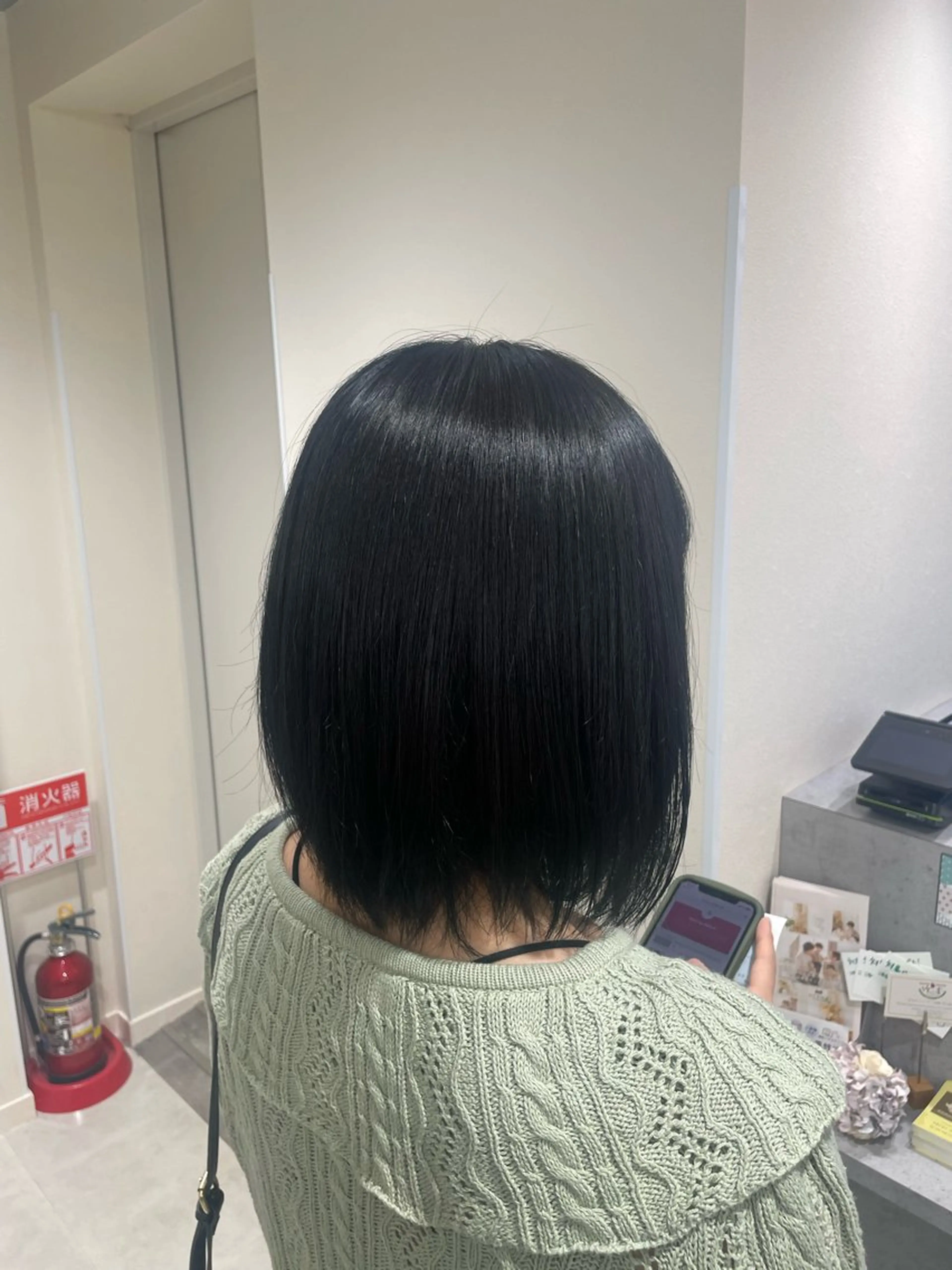 ミディアム カラー ヘアカラー トリートメント ヘアセット NaVIユウジ 透明感カラーのヘアスタイル