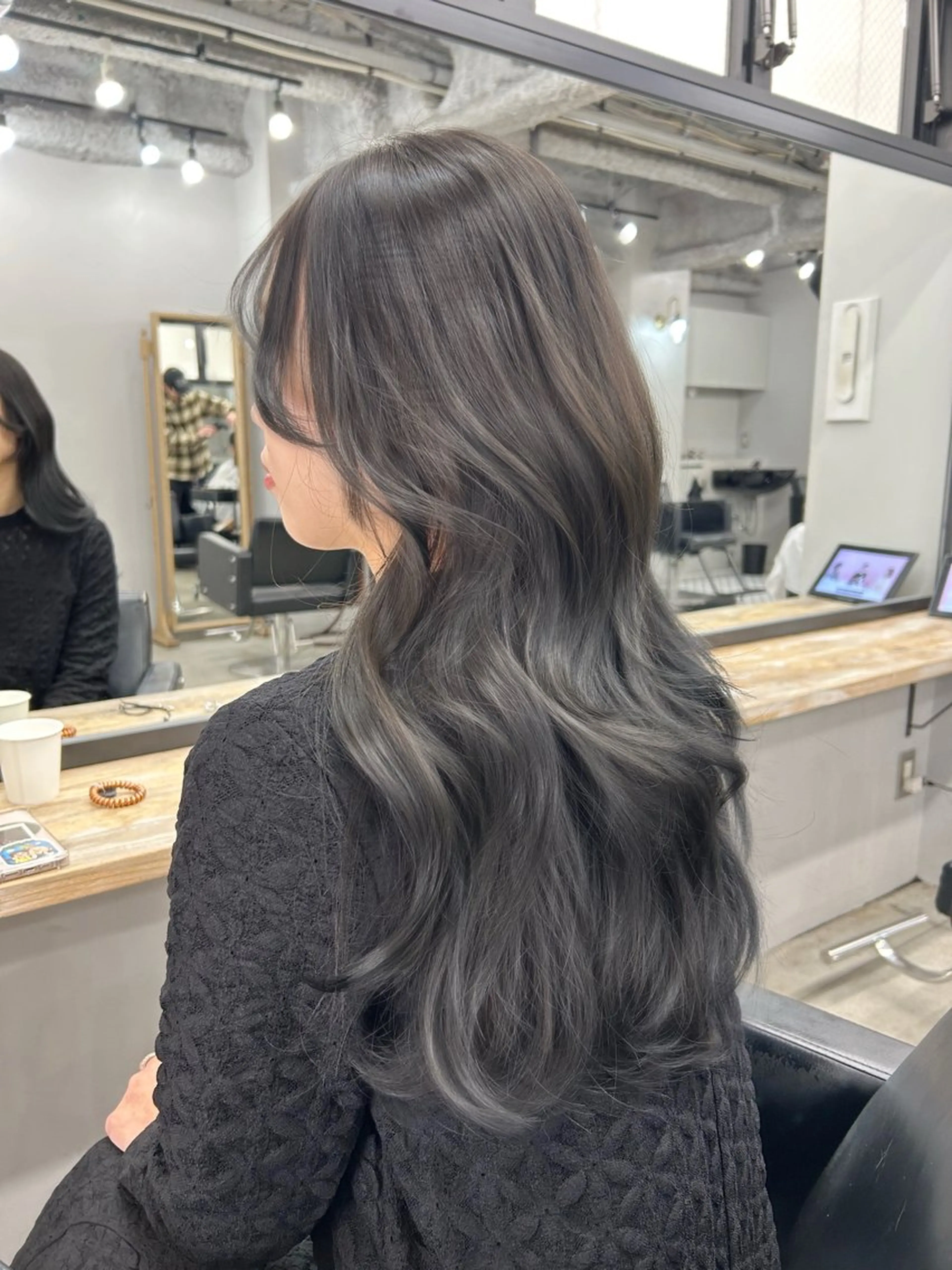 ロング カラー レイヤーカット／韓国 🤎きのした いちかのヘアスタイル