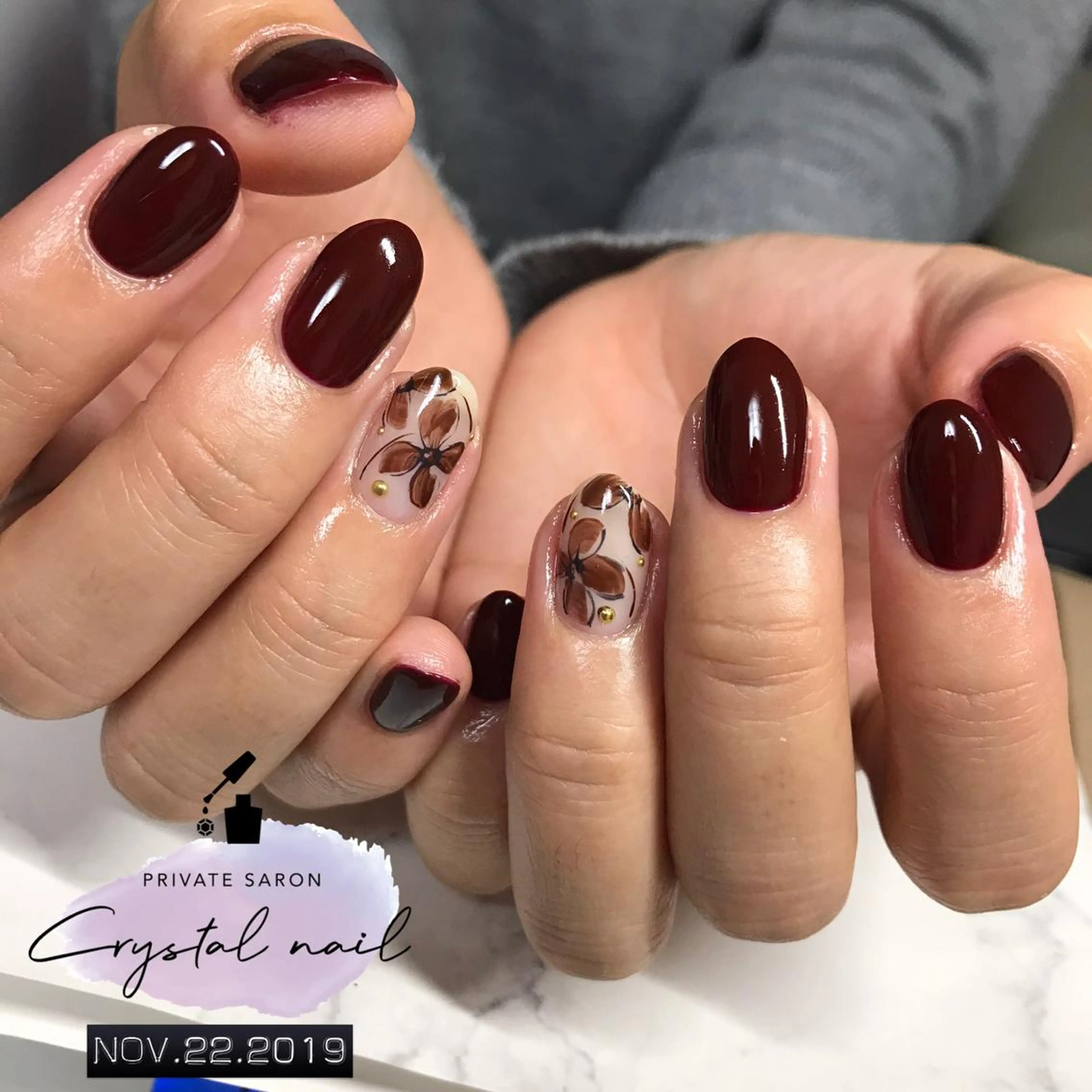 ネイル フラワーネイル ハンドネイル SCENERY NAILのネイルデザイン