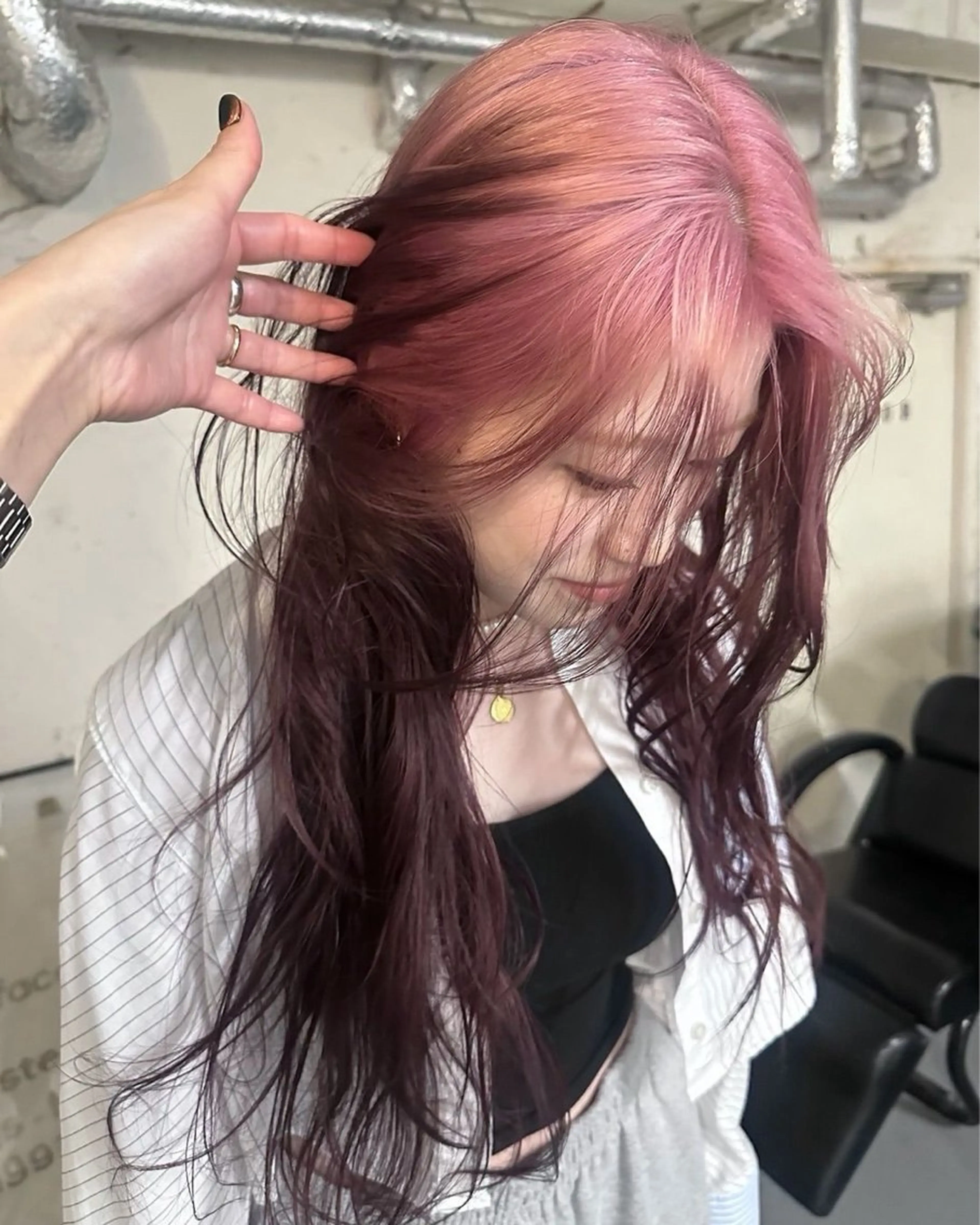 カラー ヘアカラー デザイン/ハッシュ レイヤー/senaのヘアスタイル