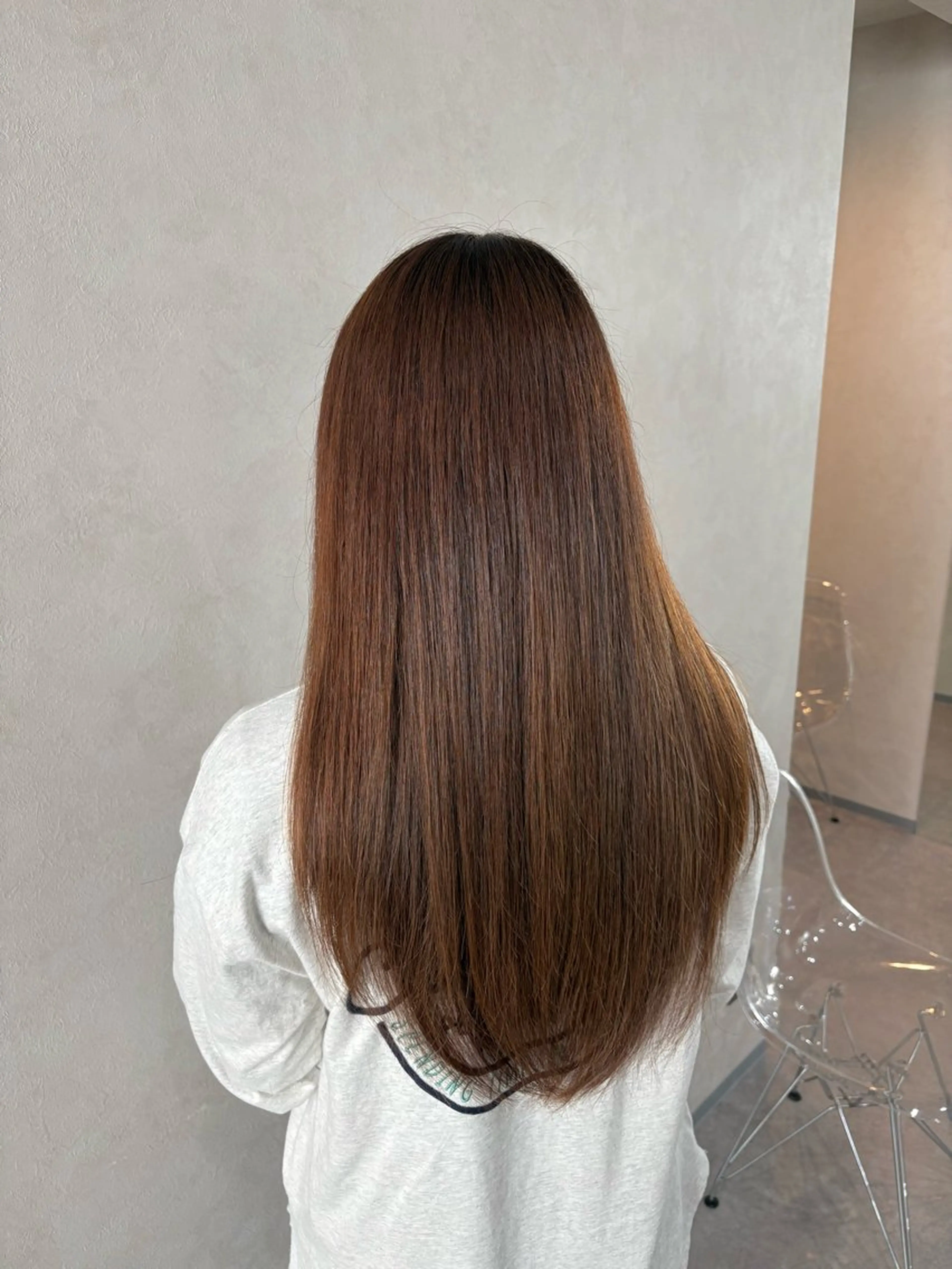 ロング カラー パーマ ロングレイヤー 髪質改善 レイヤーカット ロング カット パーマ トリートメント ショート/ボブ/ 透明感カラー🌿神永のヘアスタイル
