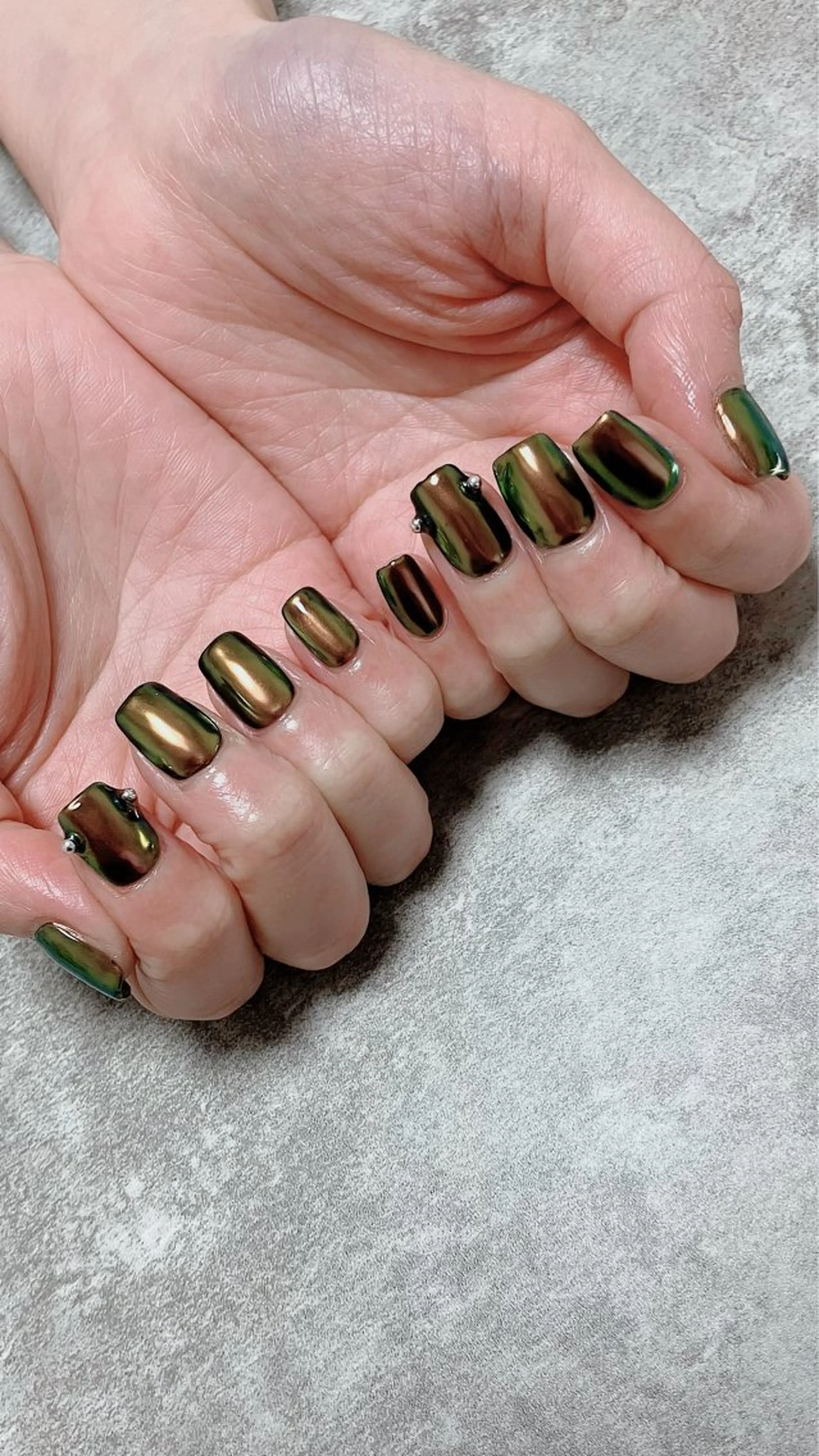 ネイル ミラーネイル ハンドネイル ハンドケア shino🌟 痛ネイルのネイルデザイン