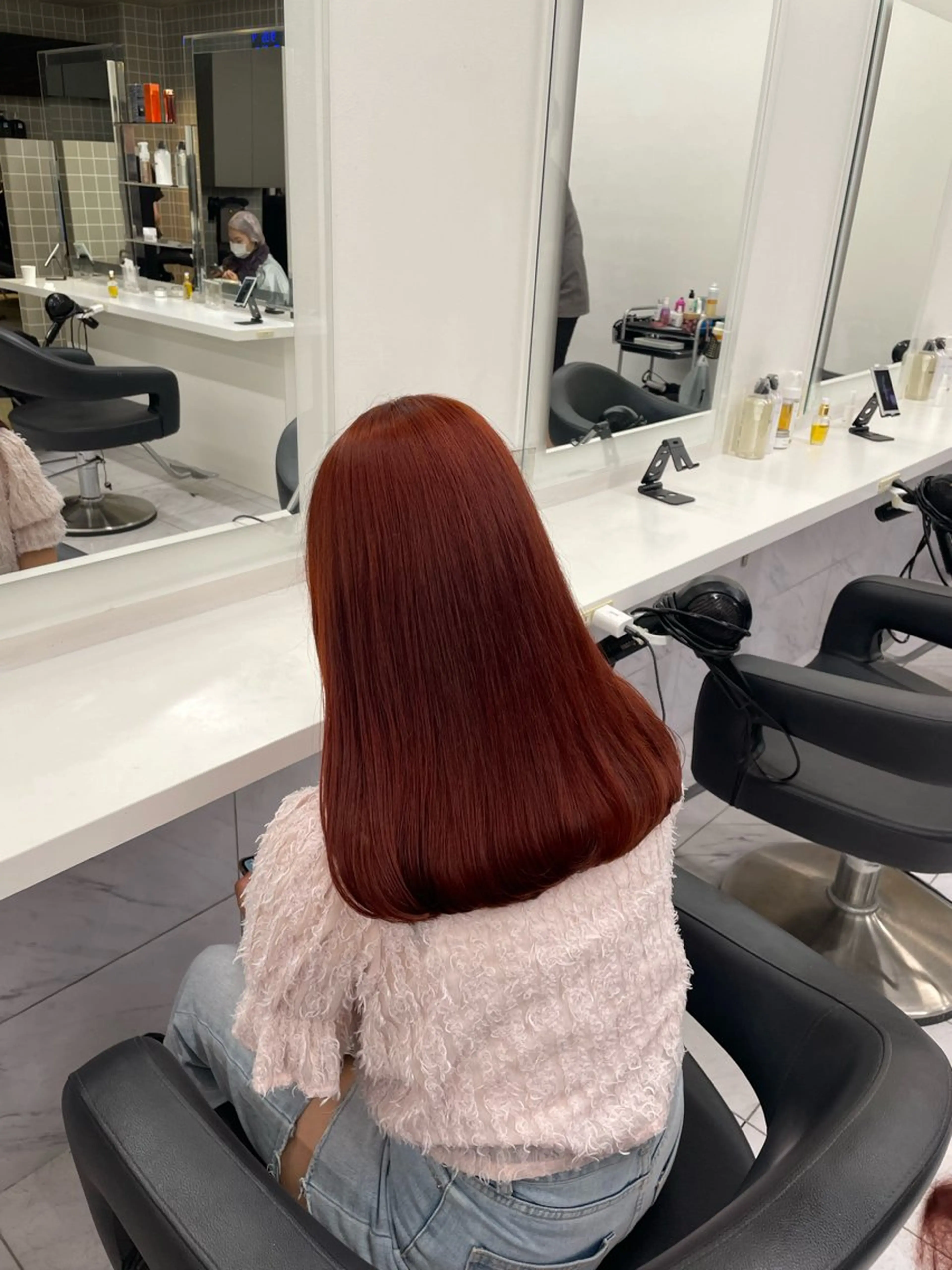 セミロング カラー ヘアアレンジ ヘアカラー トリートメント ヘアセット 💗横浜美容室 💗HARUNAのヘアスタイル