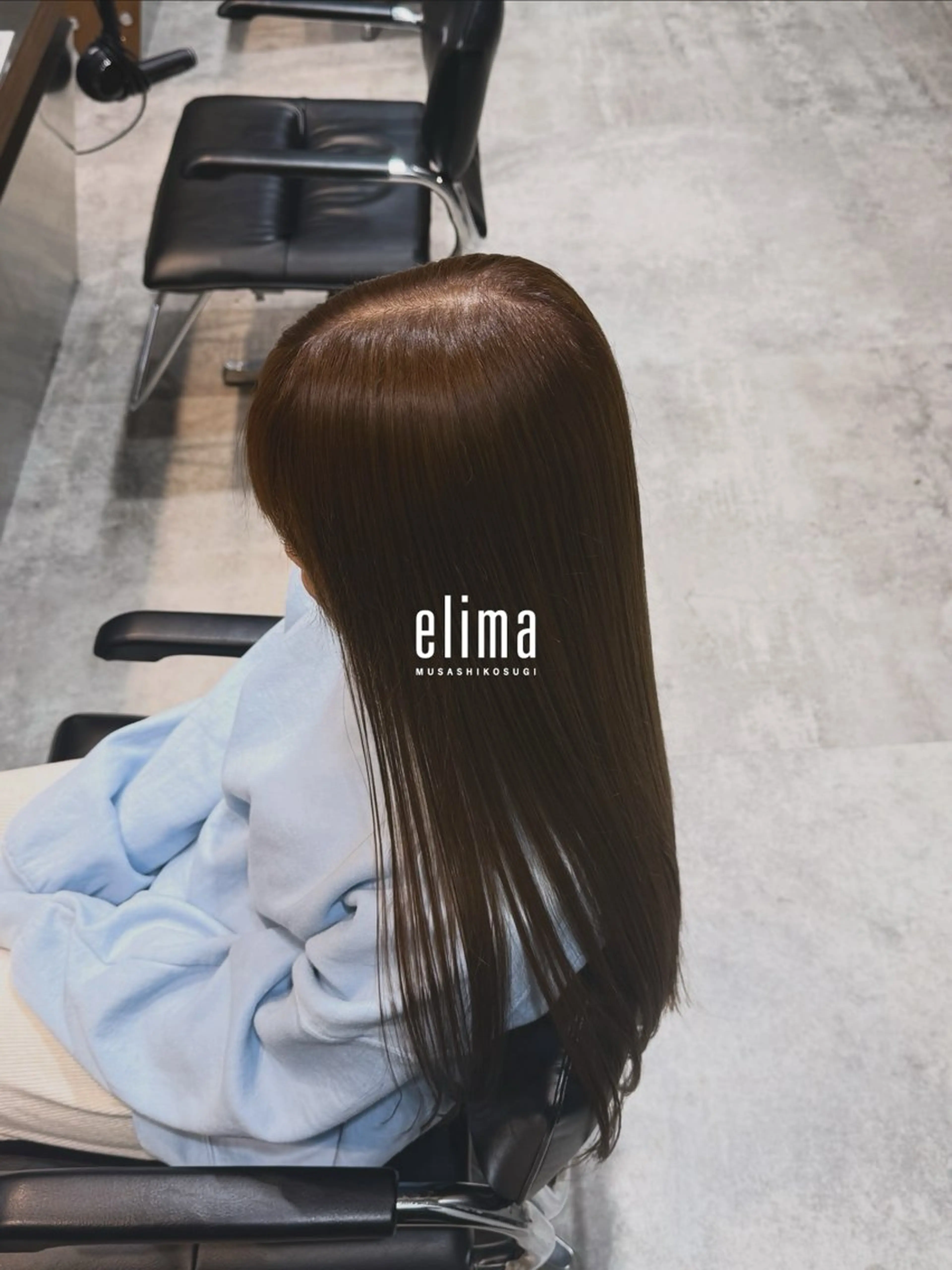 ロング カラー ヘアカラー トリートメント 髙橋碧 透明感カラー / fifthパーマのヘアスタイル