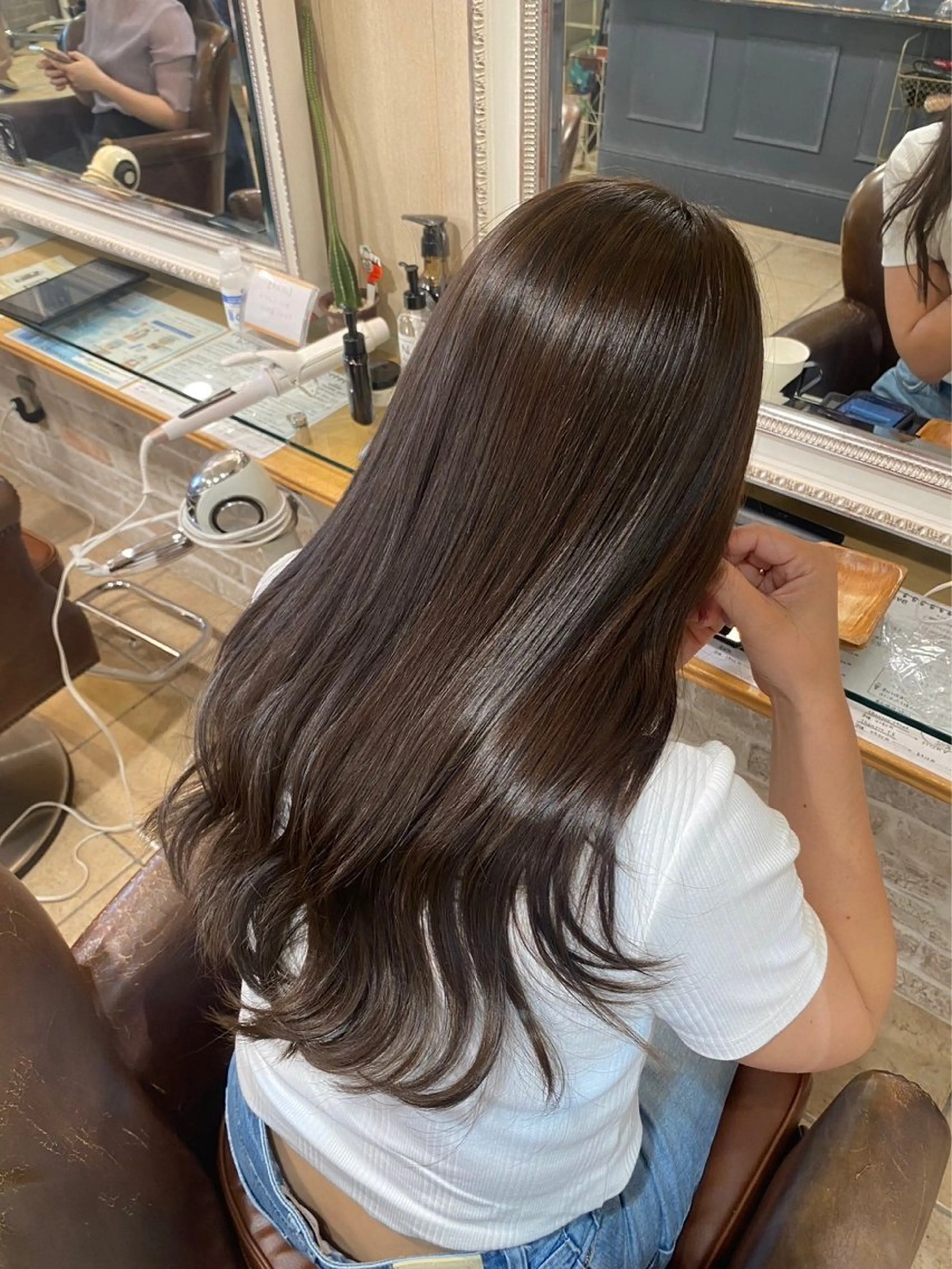 🎀ワンカラー🎀(ブリーチ無し)＋2step treatment🥣の写真