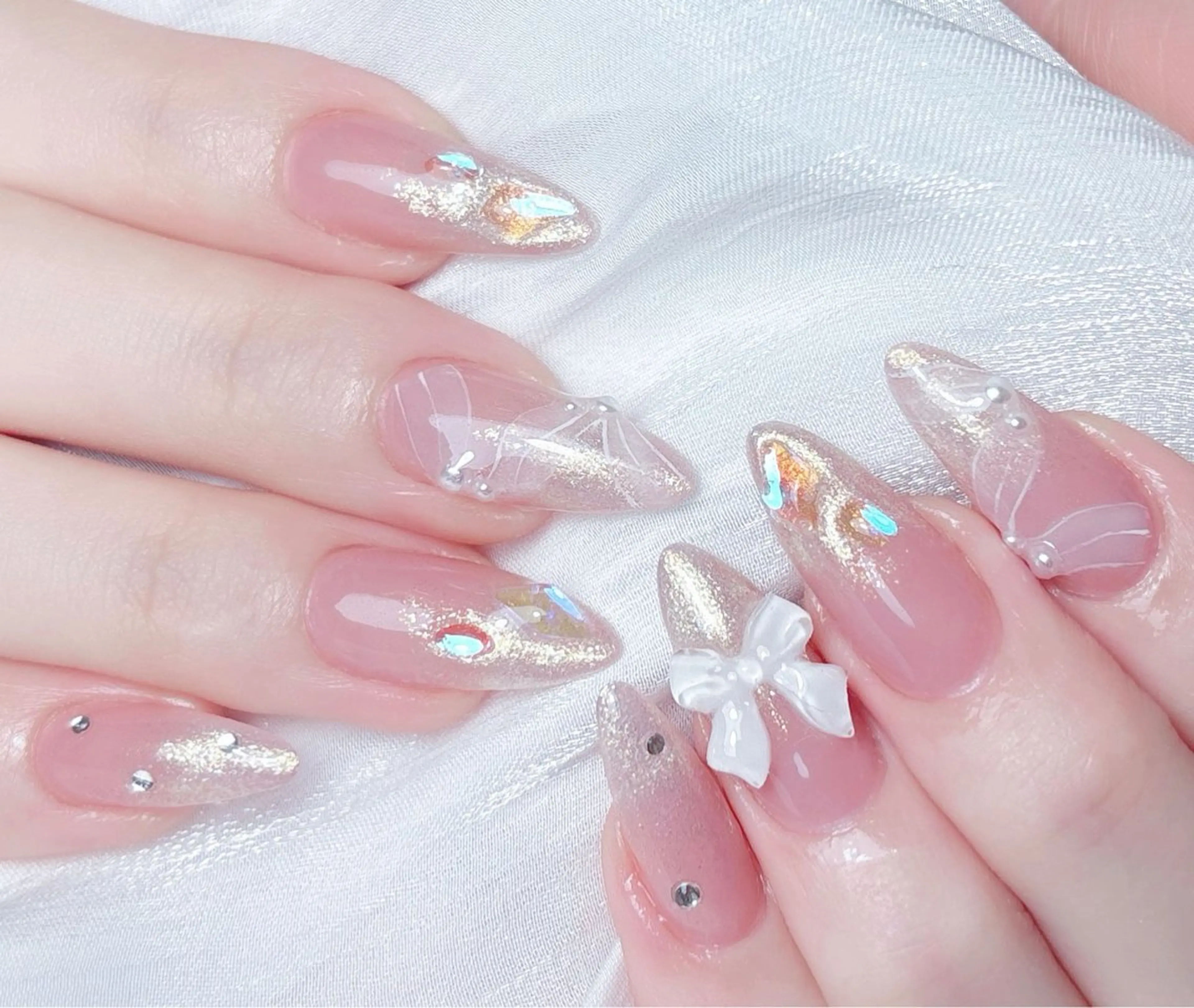 ネイル ハンドネイル M🌷nail 長さだし専門店のネイルデザイン