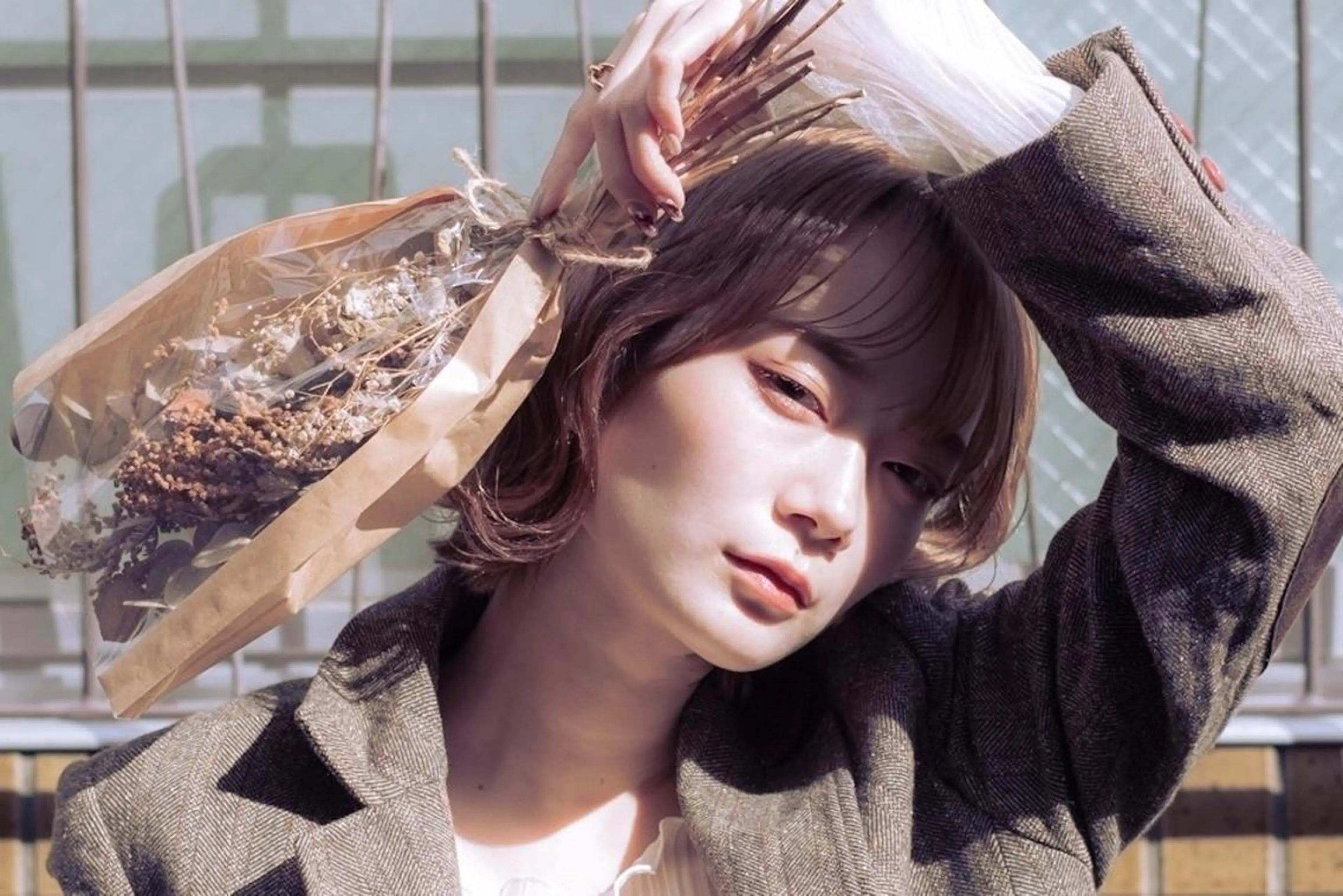 セミロング カラー カット ヘアカラー トリートメント オーナースタイリスト 奈須雄紀のヘアスタイル