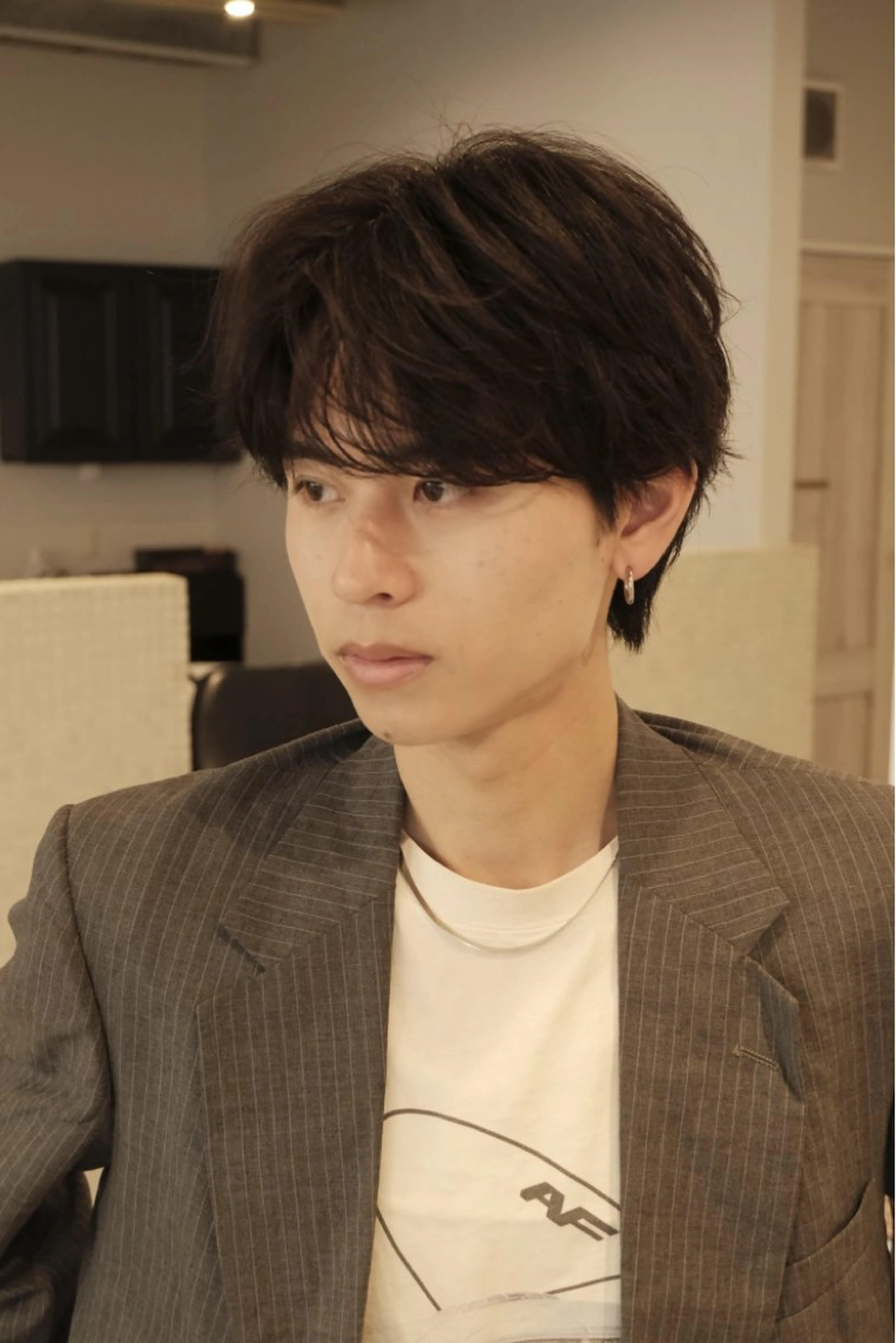 パーマ メンズ カット パーマ シャドウパーマ No.1うえちりくのヘアスタイル