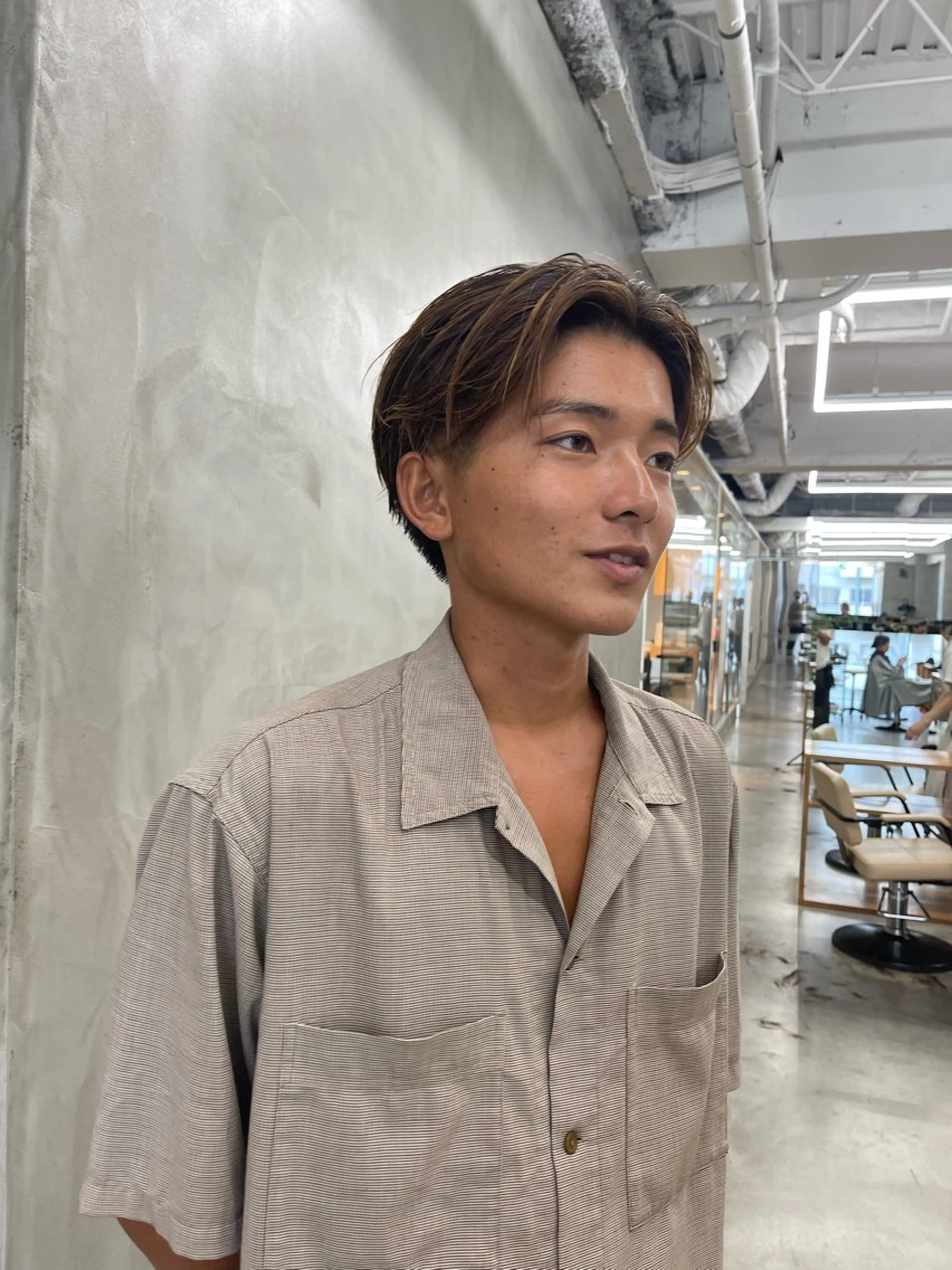 メンズ メンズカット パーマ[佐橋]のヘアスタイル