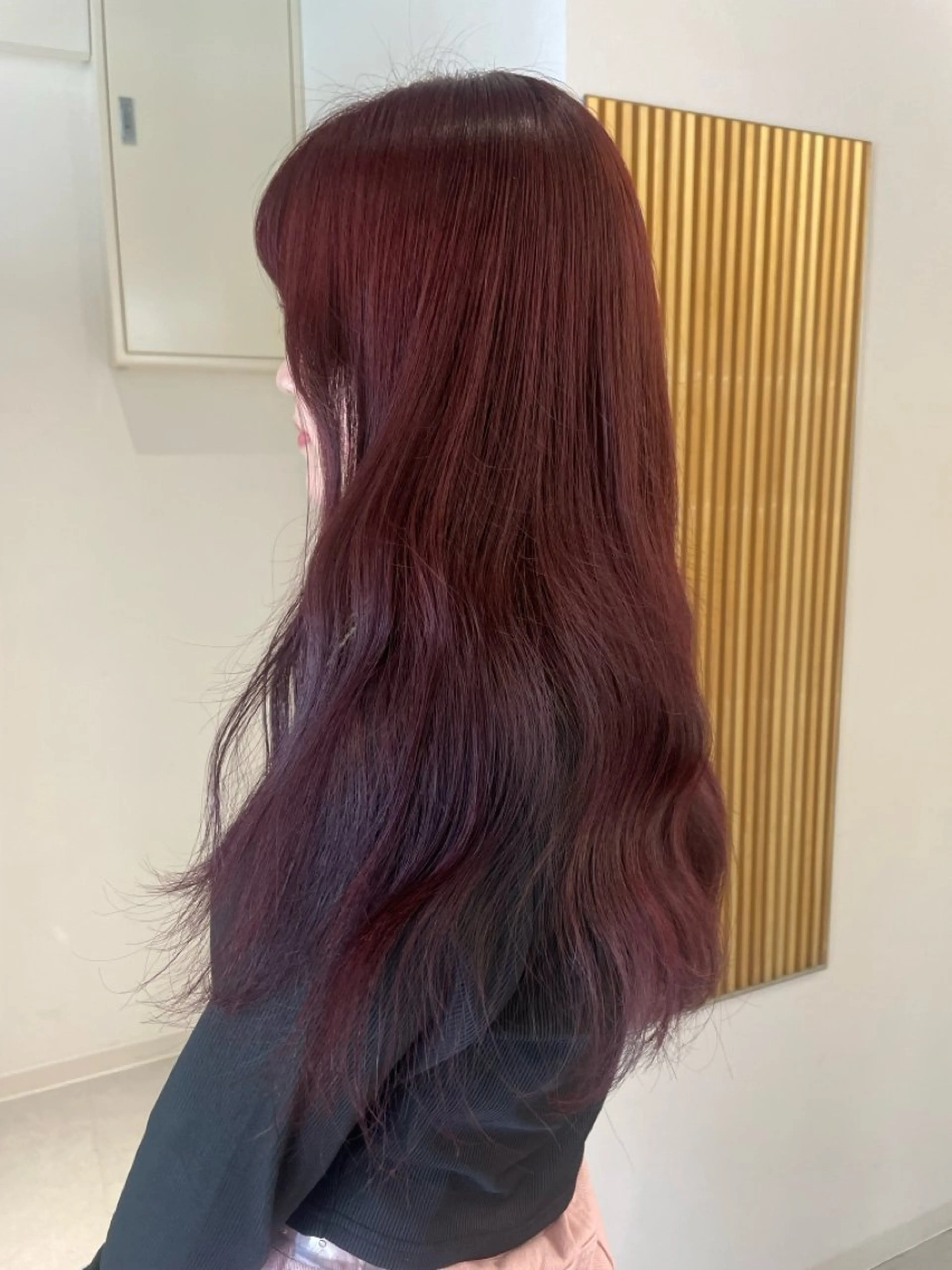 ロング カラー カット ヘアカラー トリートメント Nana/透けカラー ×似合わせカットのヘアスタイル